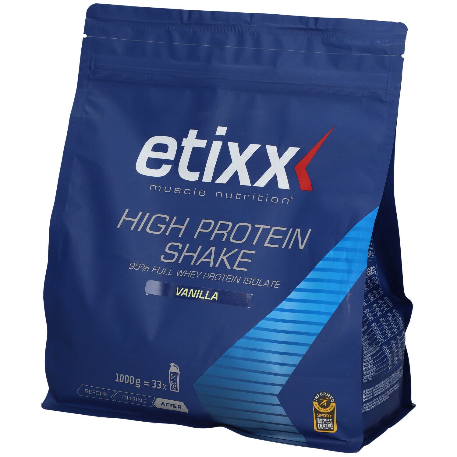 Etixx High Protein Shake Vanille 1 Kg Redcare