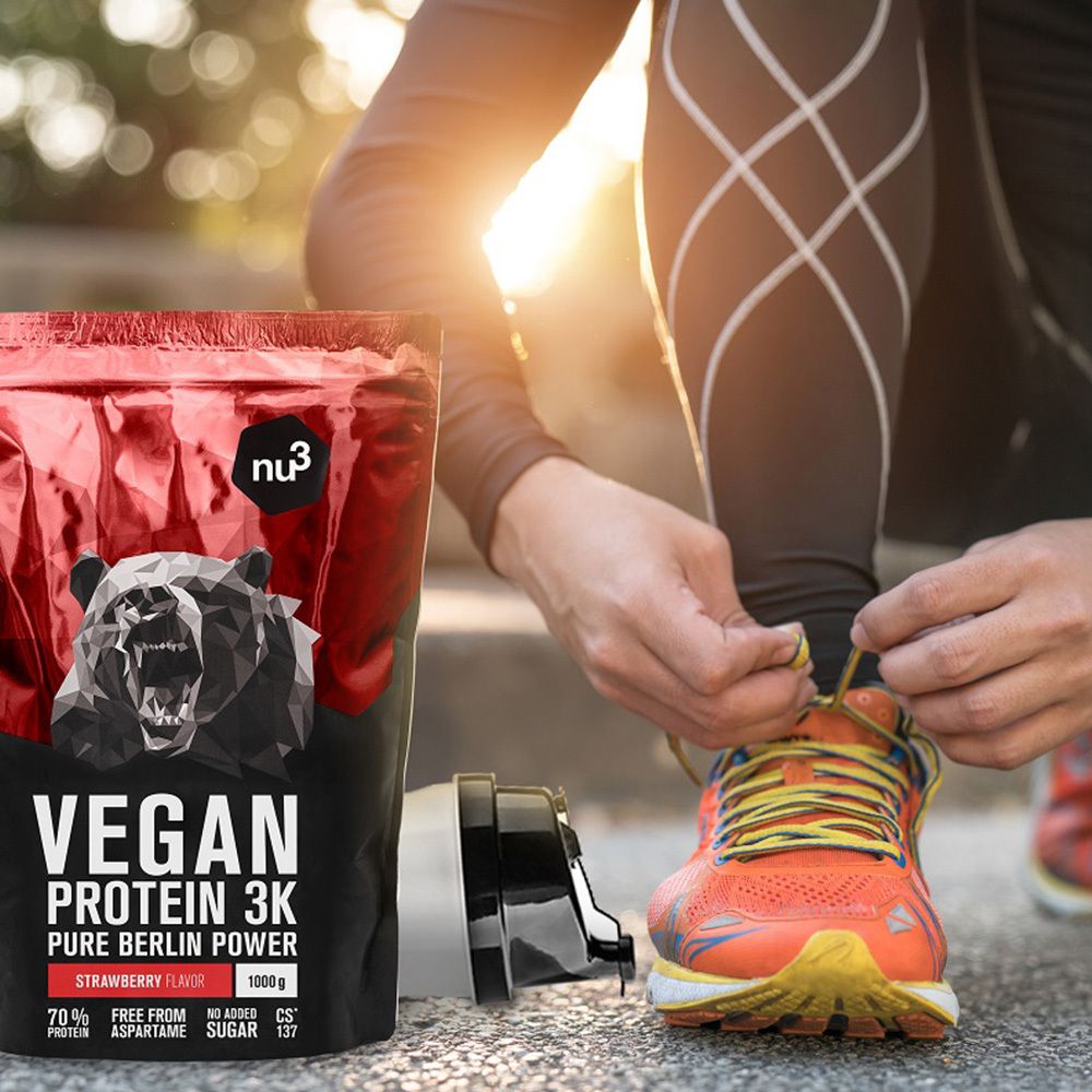 Nu3 Vegan Protein 3K Shake Fragola 1000 G Redcare