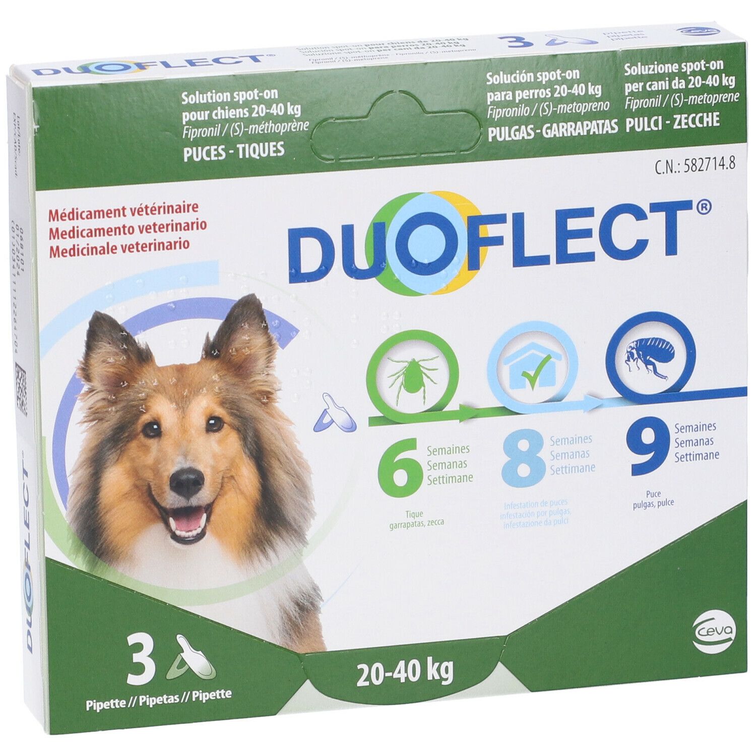 Duoflect Soluzione Spot On Per Cani Da Kg Pz Redcare