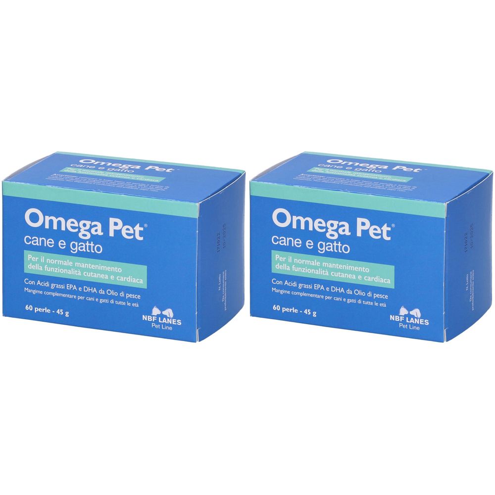 NBF Lanes Omega Pet Perle Set Da 2 2x60 Pz Redcare