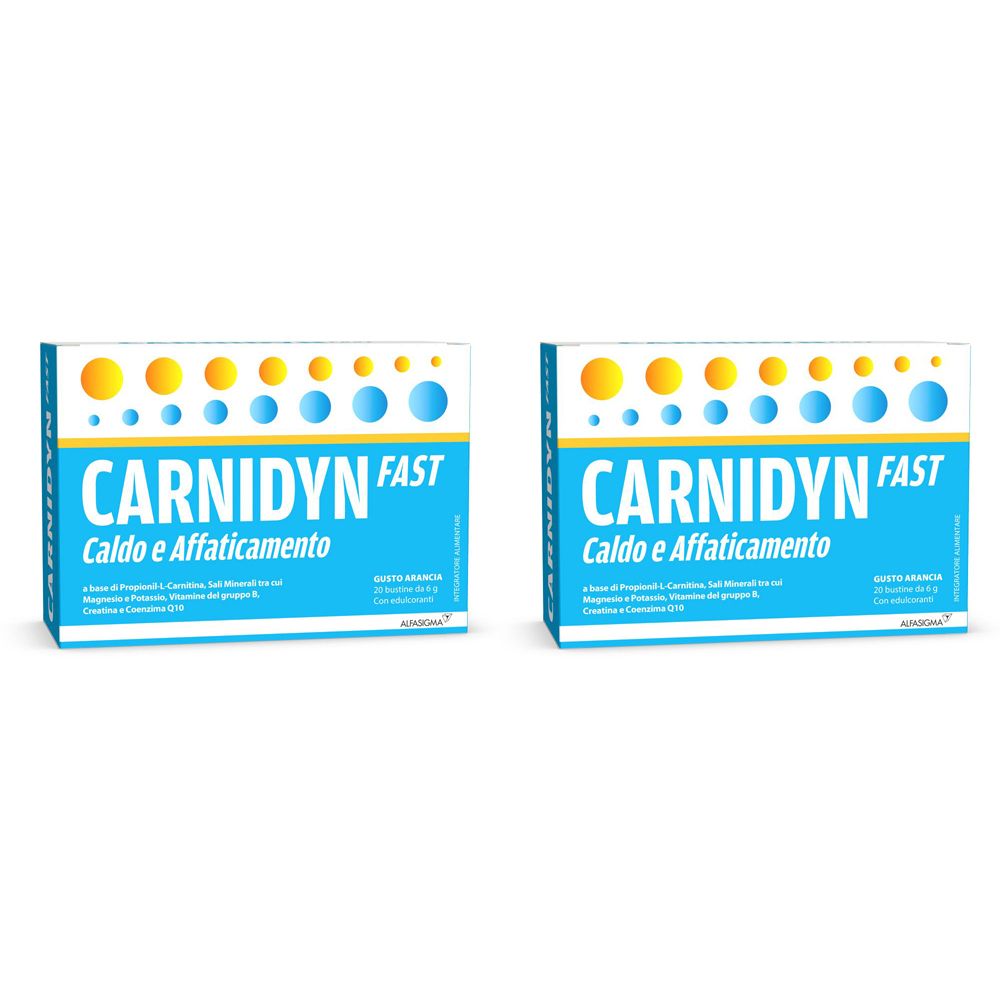 CARNIDYN FAST Caldo E Affaticamento Set Da 2 2x20x6 G Redcare