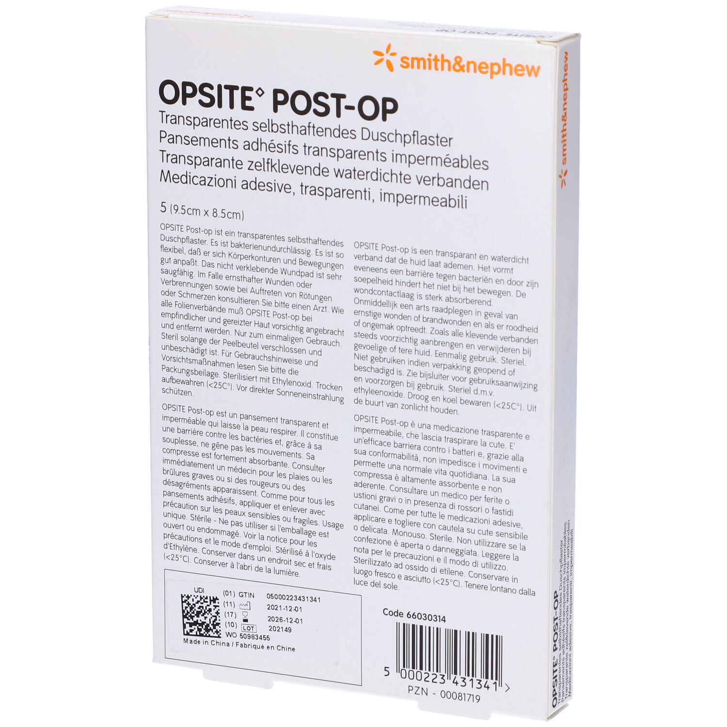 Cer Opsite Post Op 9 5X8 5Cm 5 5 Pz Redcare