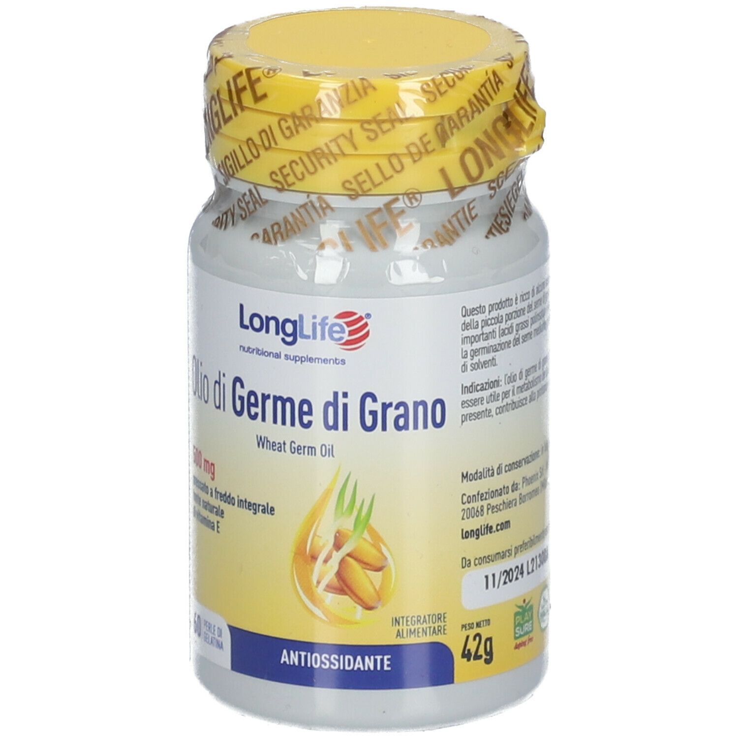 Longlife Olio Di Germe Di Grano Mg G Redcare