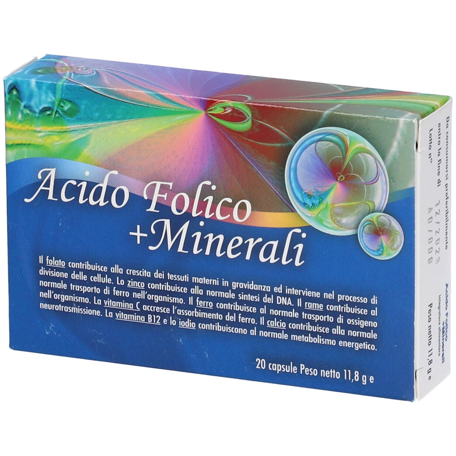 Acido Folico Minerali 20 Capsule 20 G Redcare