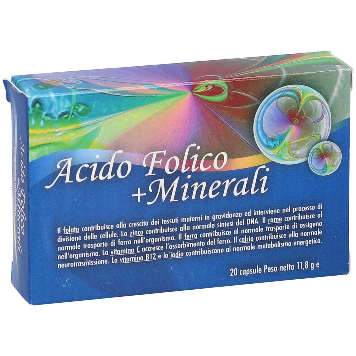 Acido Folico Minerali 20 Capsule 20 G Redcare