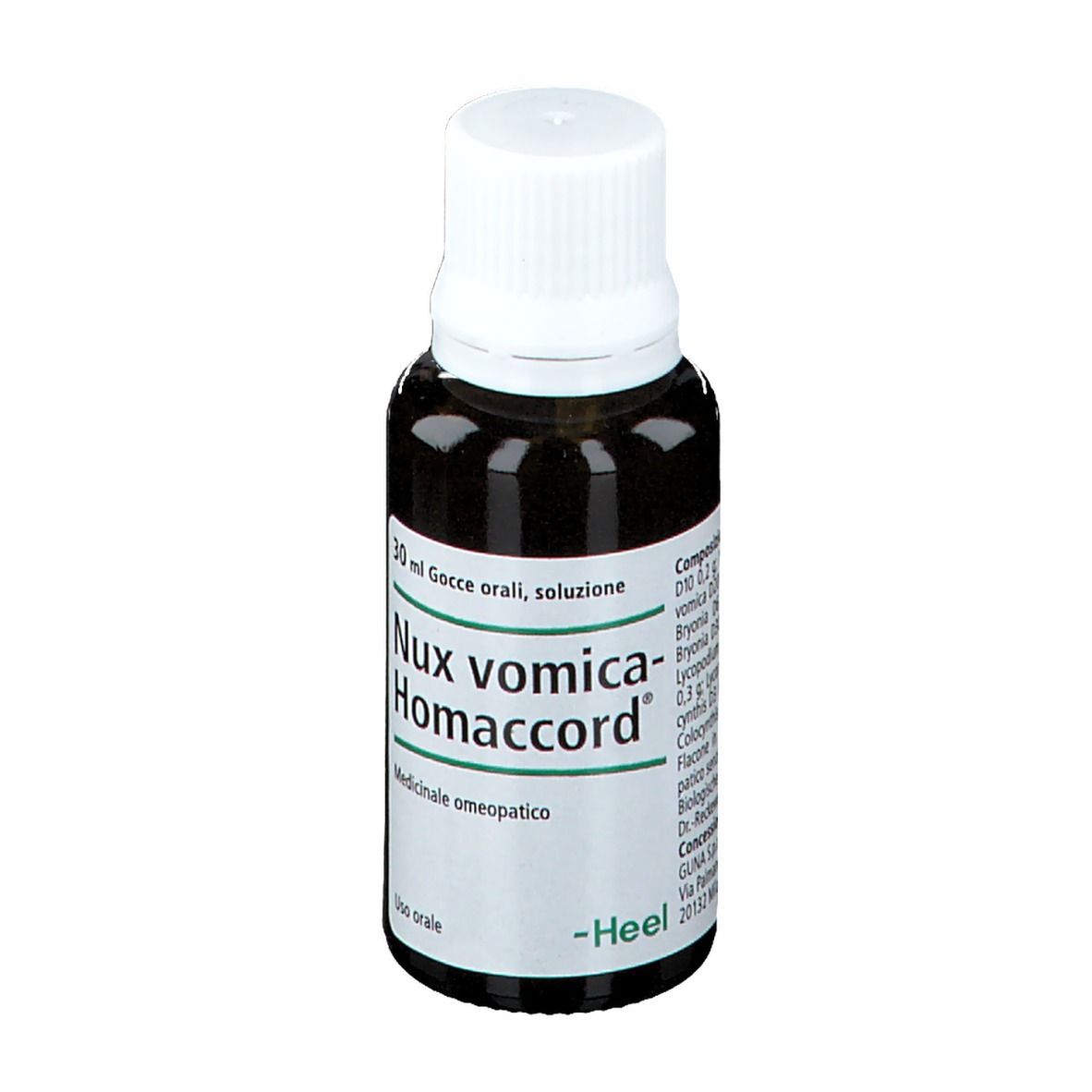 Guna Heel Nux Vomica Homaccord Gocce Orali 30 Ml Redcare