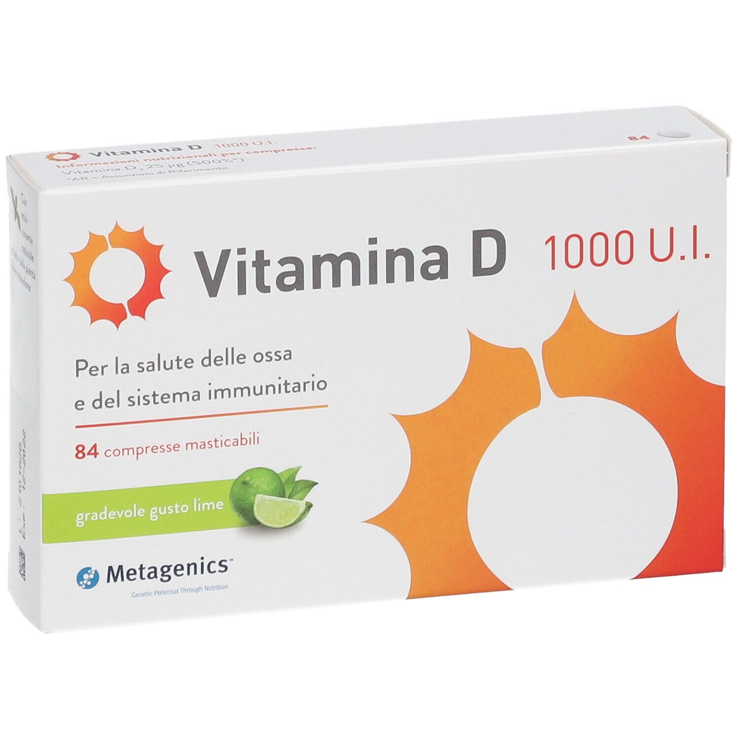 Metagenics Vitamina D 1000 U L 84 Pz Redcare