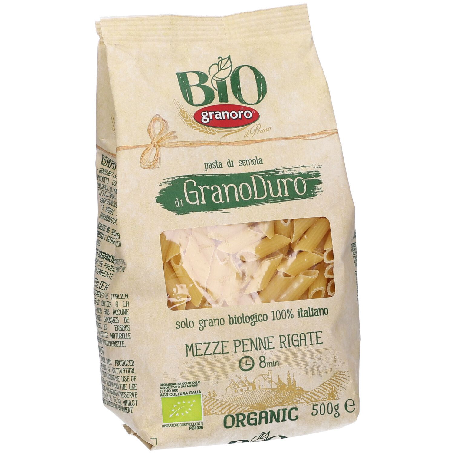 Mezze Penne Rigate Granoro Bio G Redcare