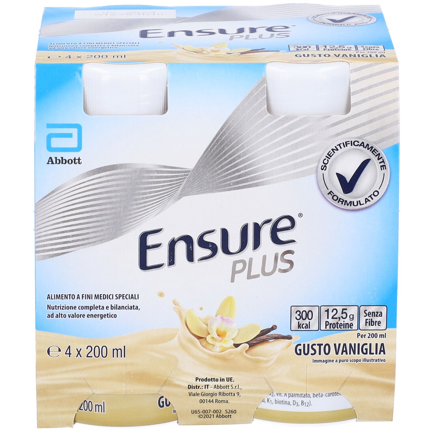 Ensure PLUS Vaniglia 4x200 Ml Redcare