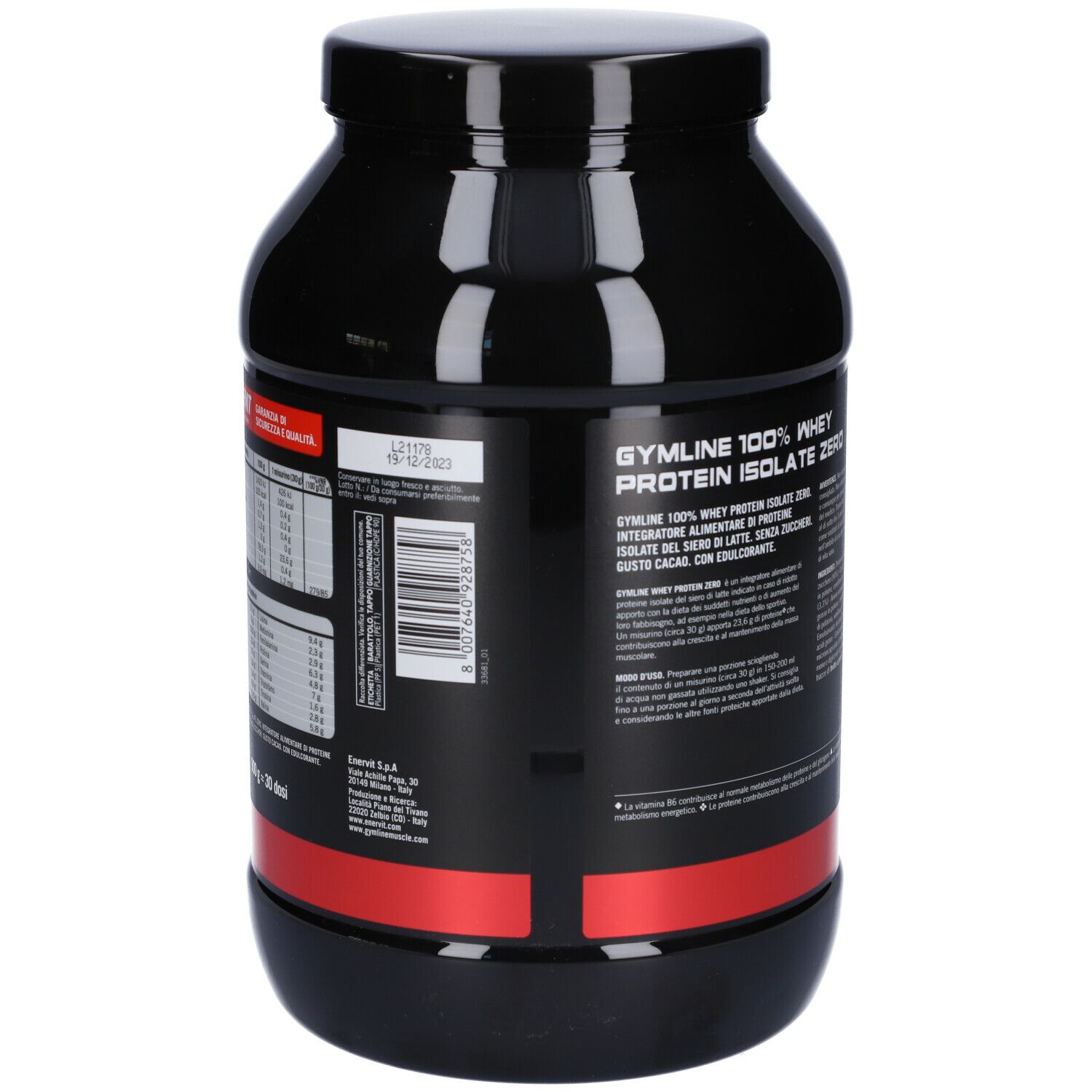 Enervit Gymline Whey Protein Isolate Zero Cacao G Redcare