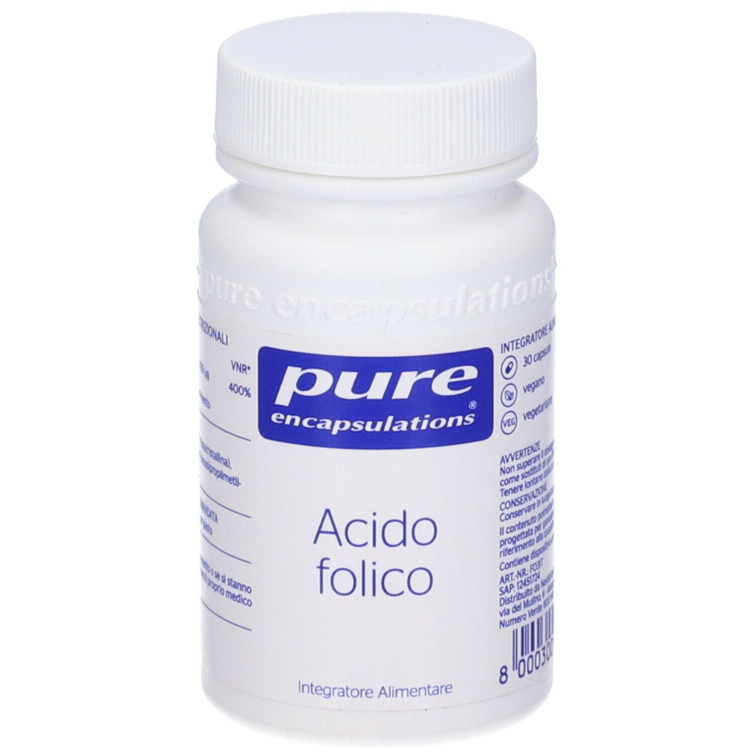 Pure Encapsulations Acido Folico 30 Capsule 30 Pz Redcare