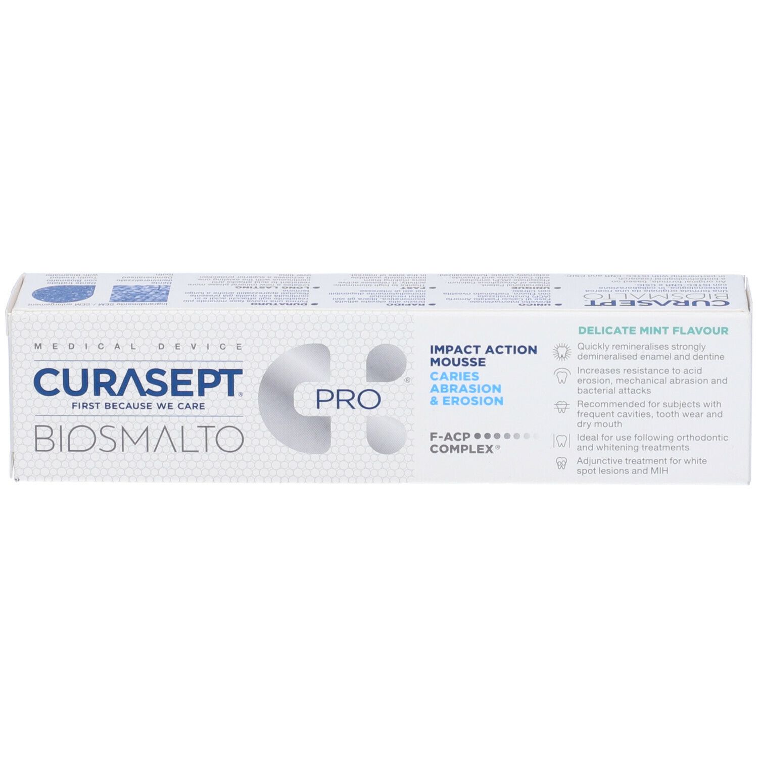 Curasept Biosmalto Mousse Carie Gusto Menta 50 Ml Redcare