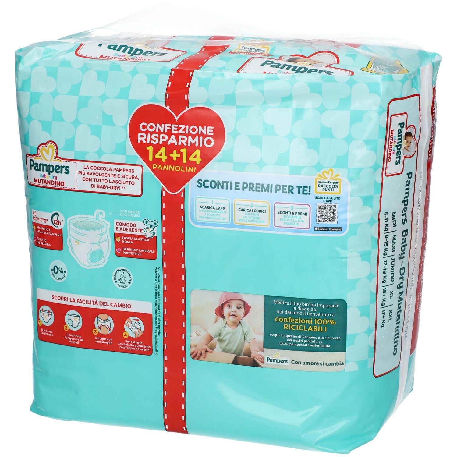 Pampers Baby Dry Mutandino Kg Pz Redcare