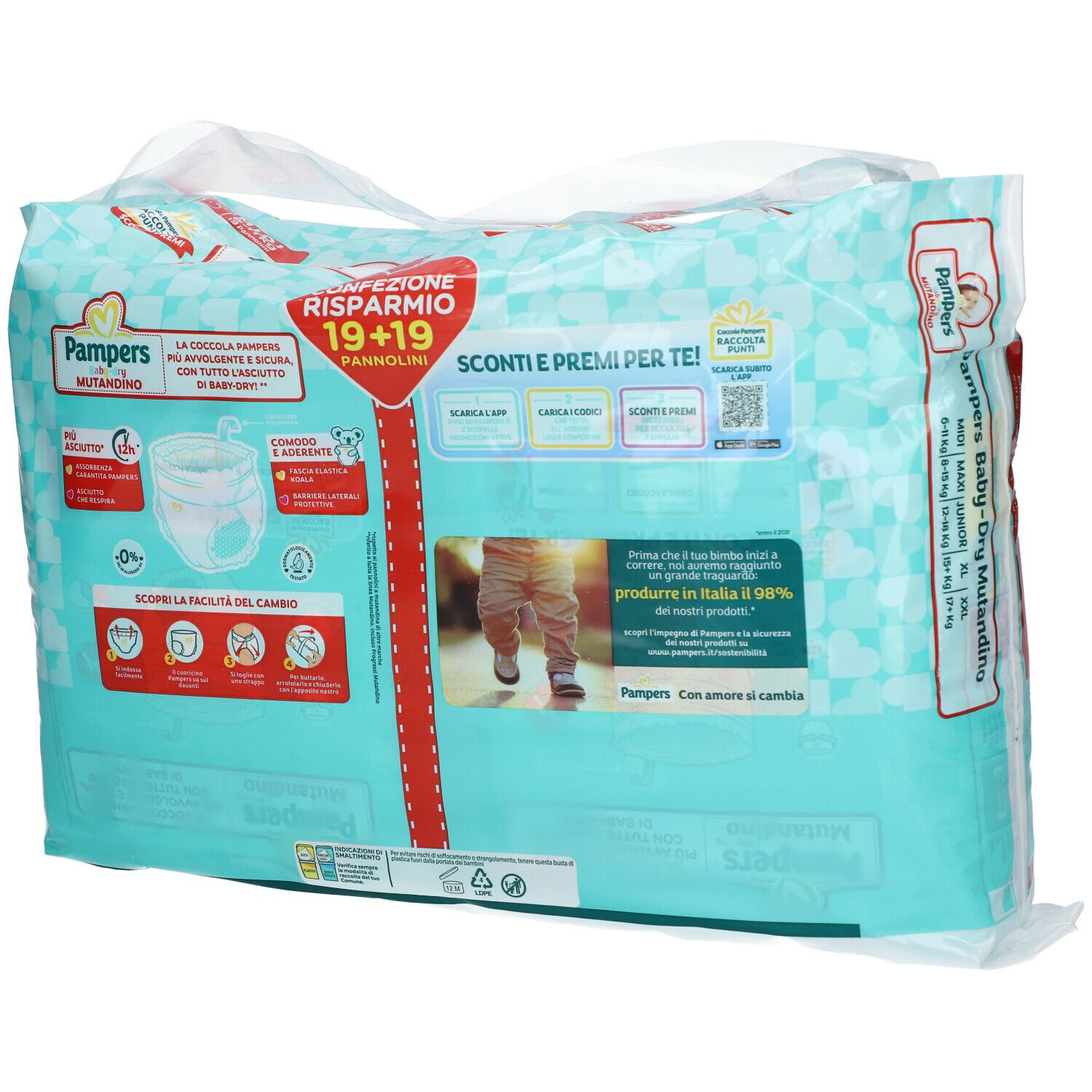 Pampers Baby Dry Mutandino Kg Pz Redcare