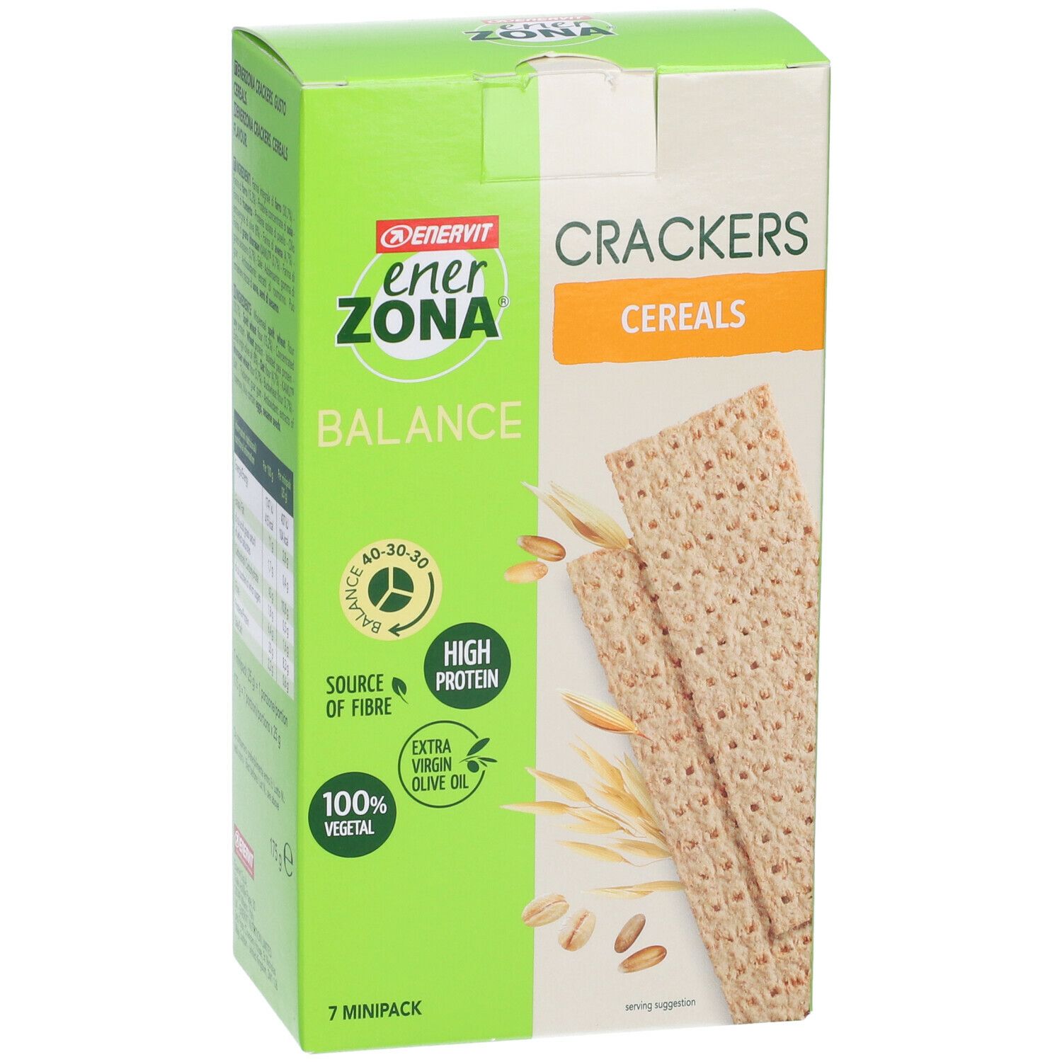 ENERVIT EnerZONA Crackers Cereals 7x25 G Redcare