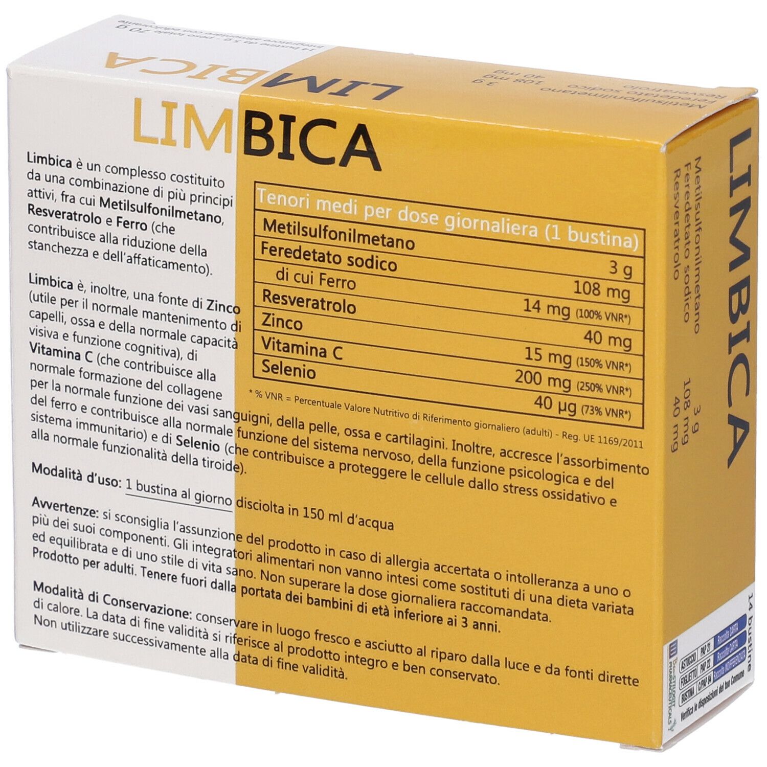 Limbica Bustine 70 G Redcare