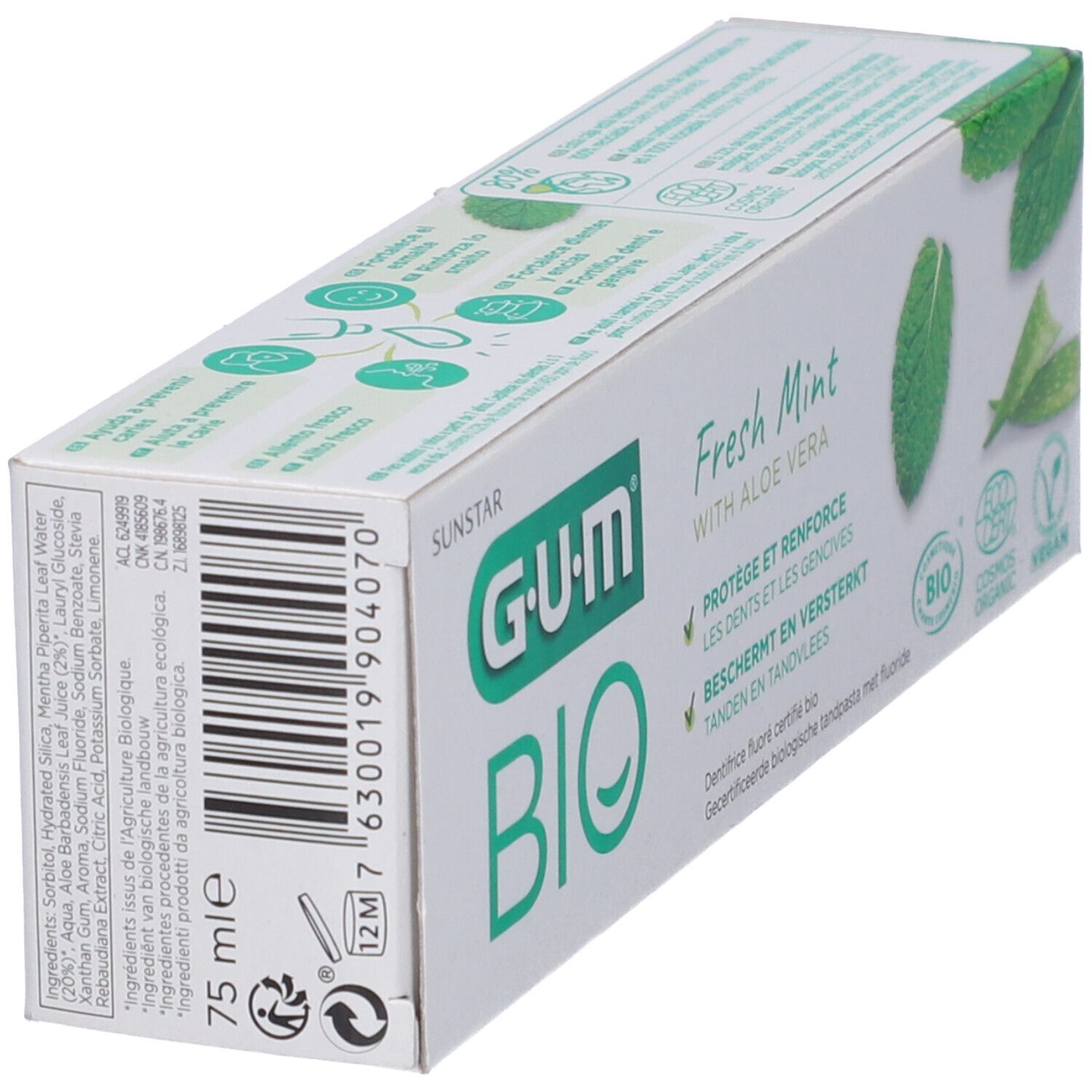 GUM BIO Gel Dentifricio Alla Menta Fresca 75 Ml Redcare