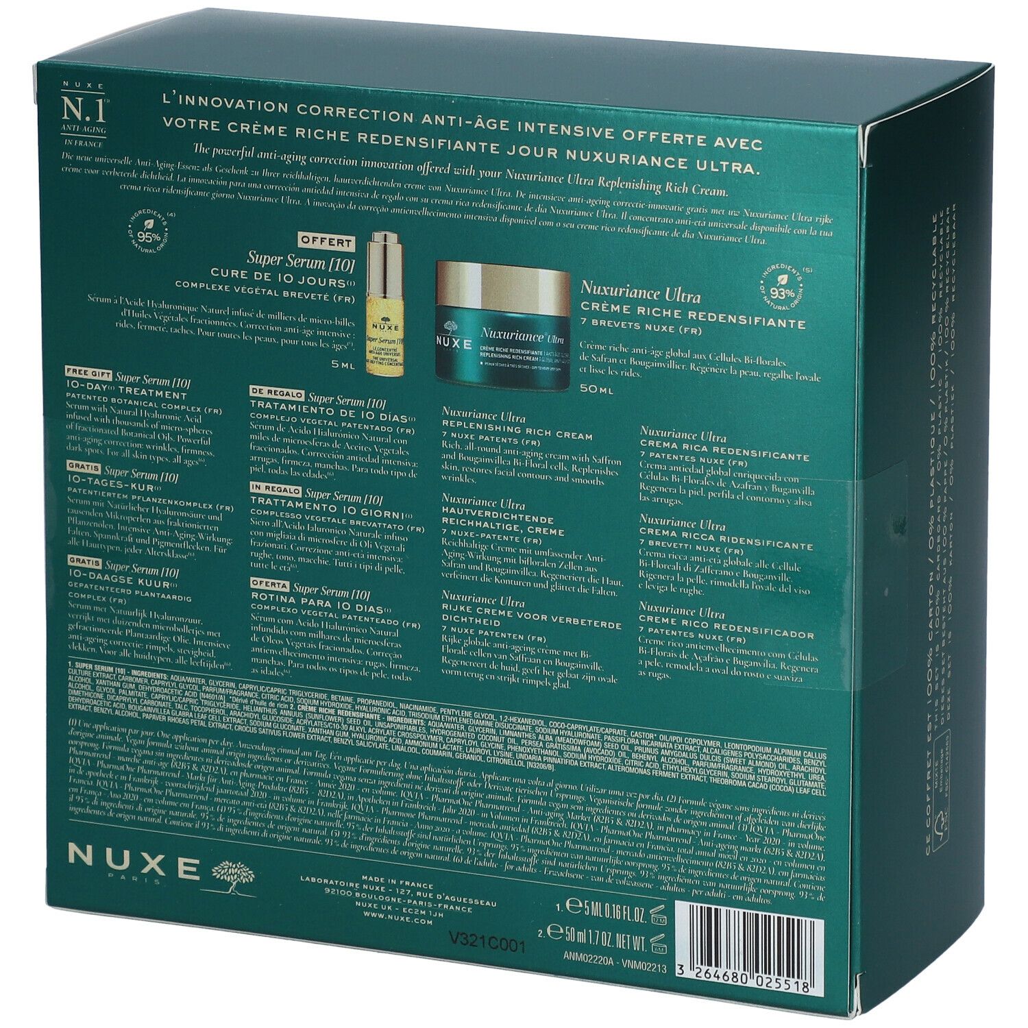 Nuxe Cofanetto Nuxuriance Ultra E Super Serum Pz Redcare