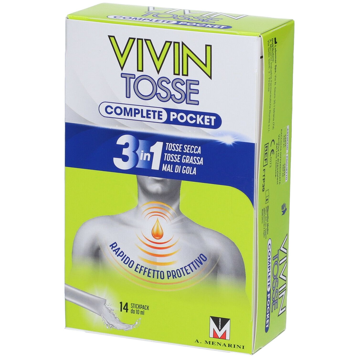 Vivin Tosse Complete In Pocket Tosse Secca Grassa Mal Di Gola