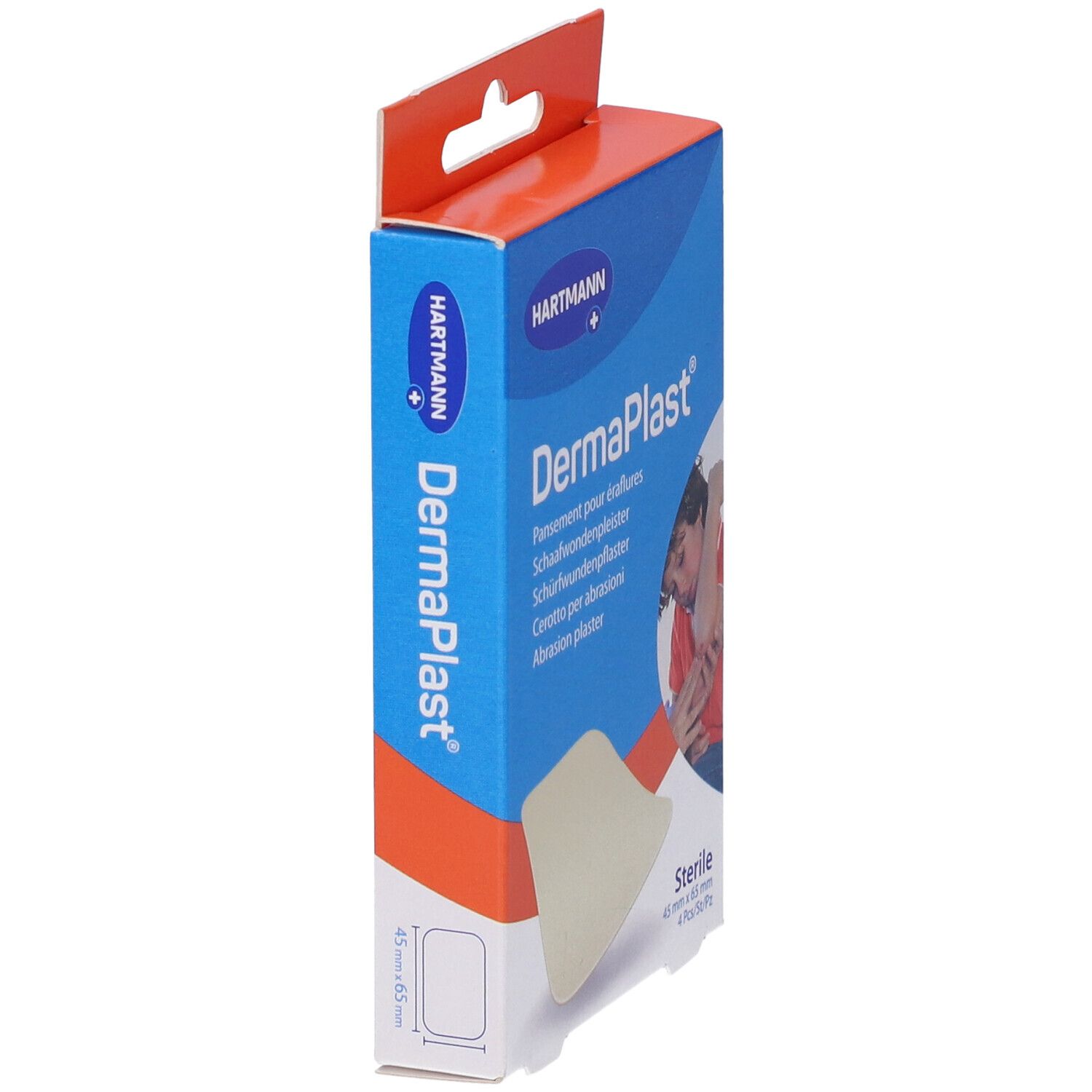 Hartmann DermaPlast Cerotto Per Abrasioni 45mm X 65mm 4 Pz Redcare