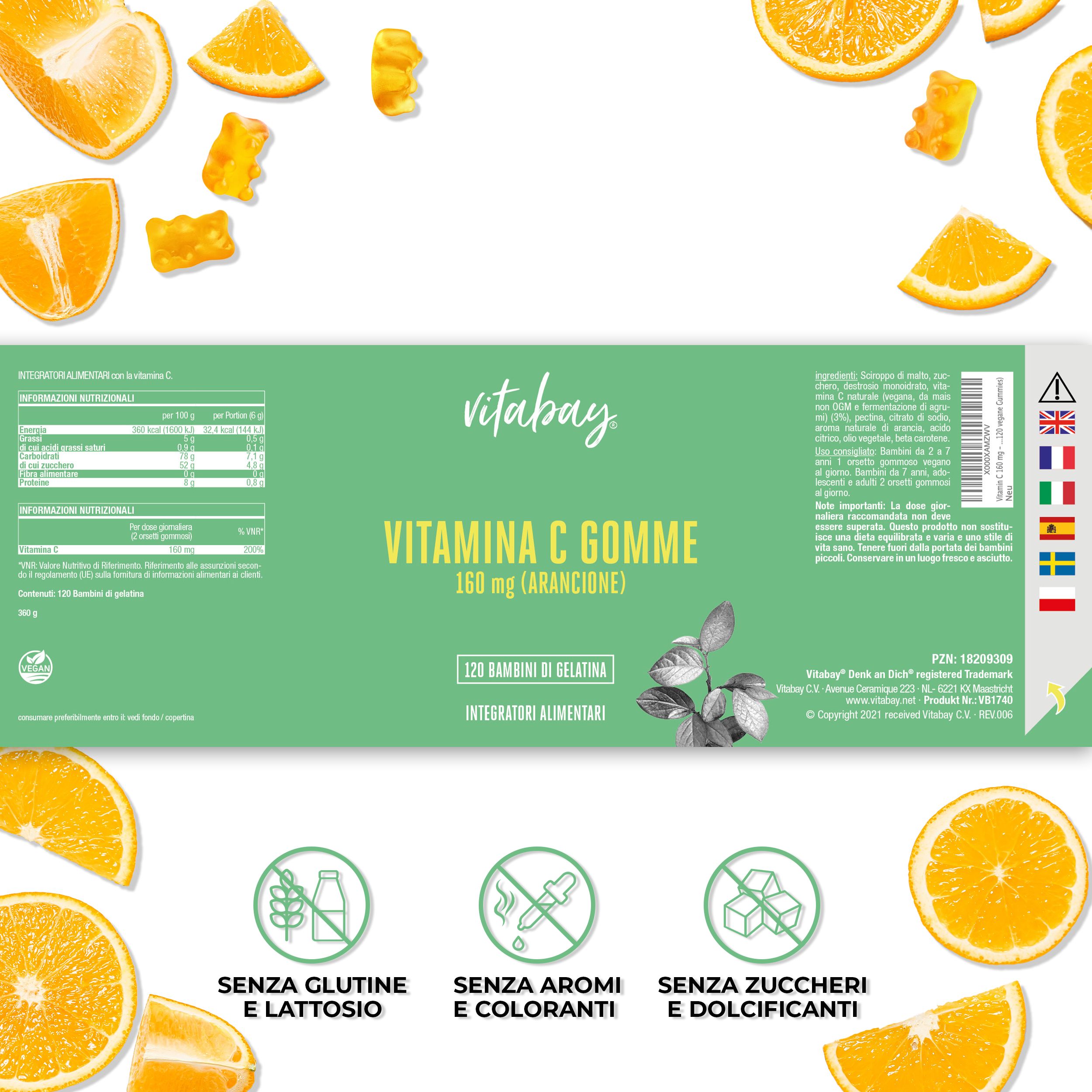 Vitabay Vitamina C Caramelle Gommose Pz Redcare