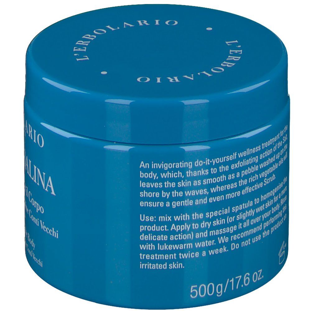 Barattolo blu L'Erbolario Sale per il corpo, 500g.