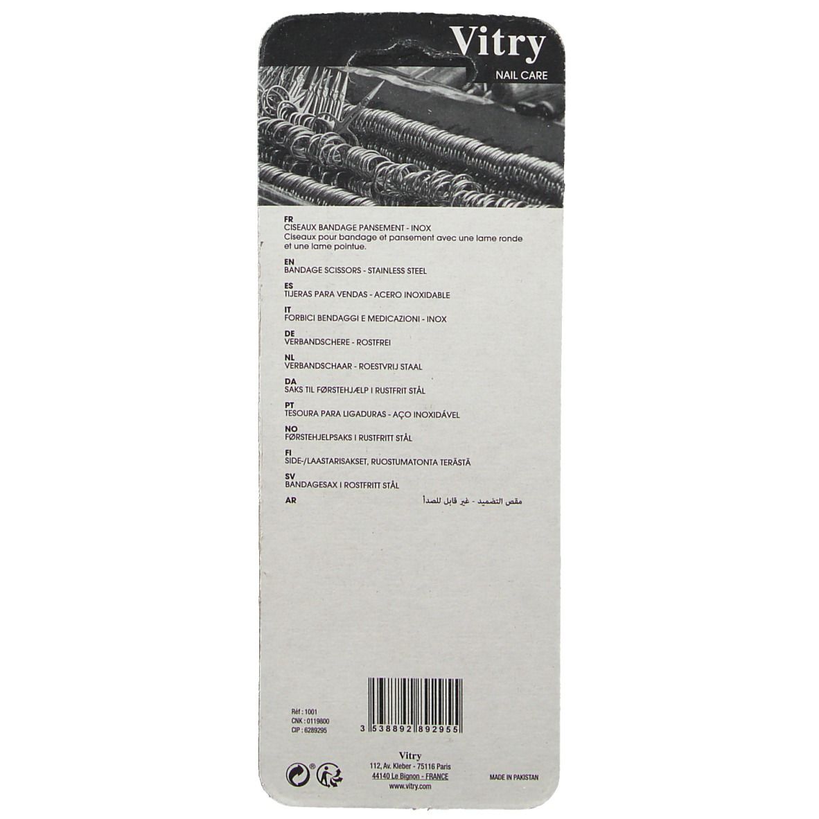 Vitry Classic Bandage Scissor Inox 1001