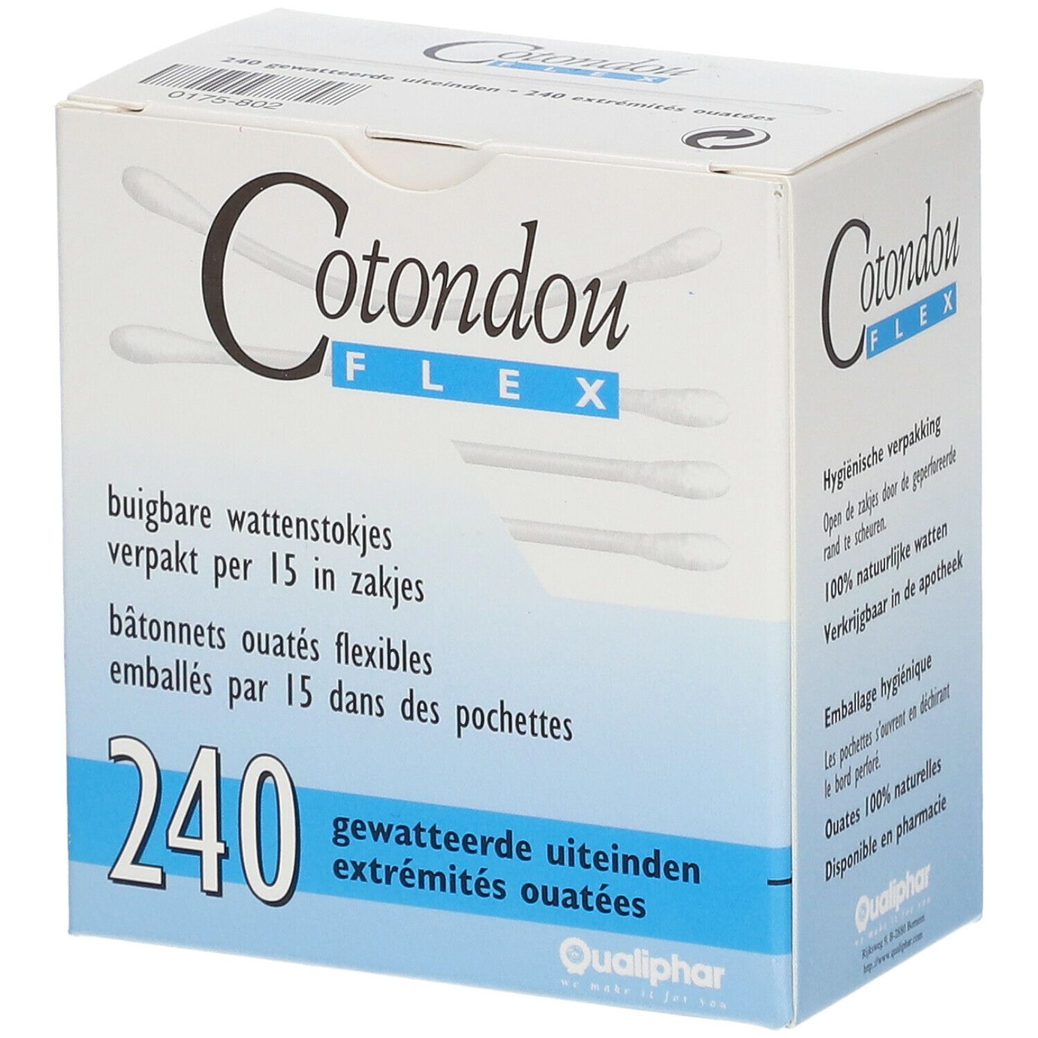 Cotondou Cotton Swab Wood Flexible