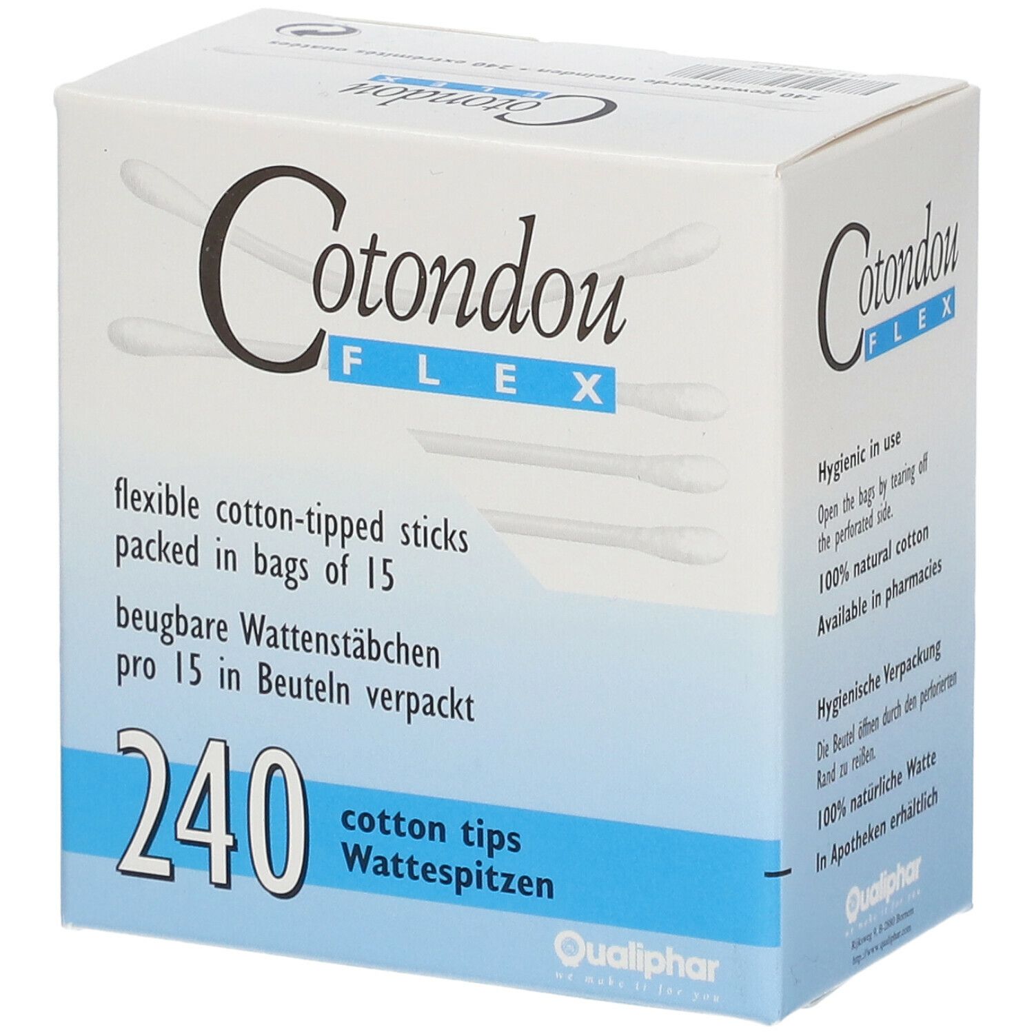 Cotondou Cotton Swab Wood Flexible