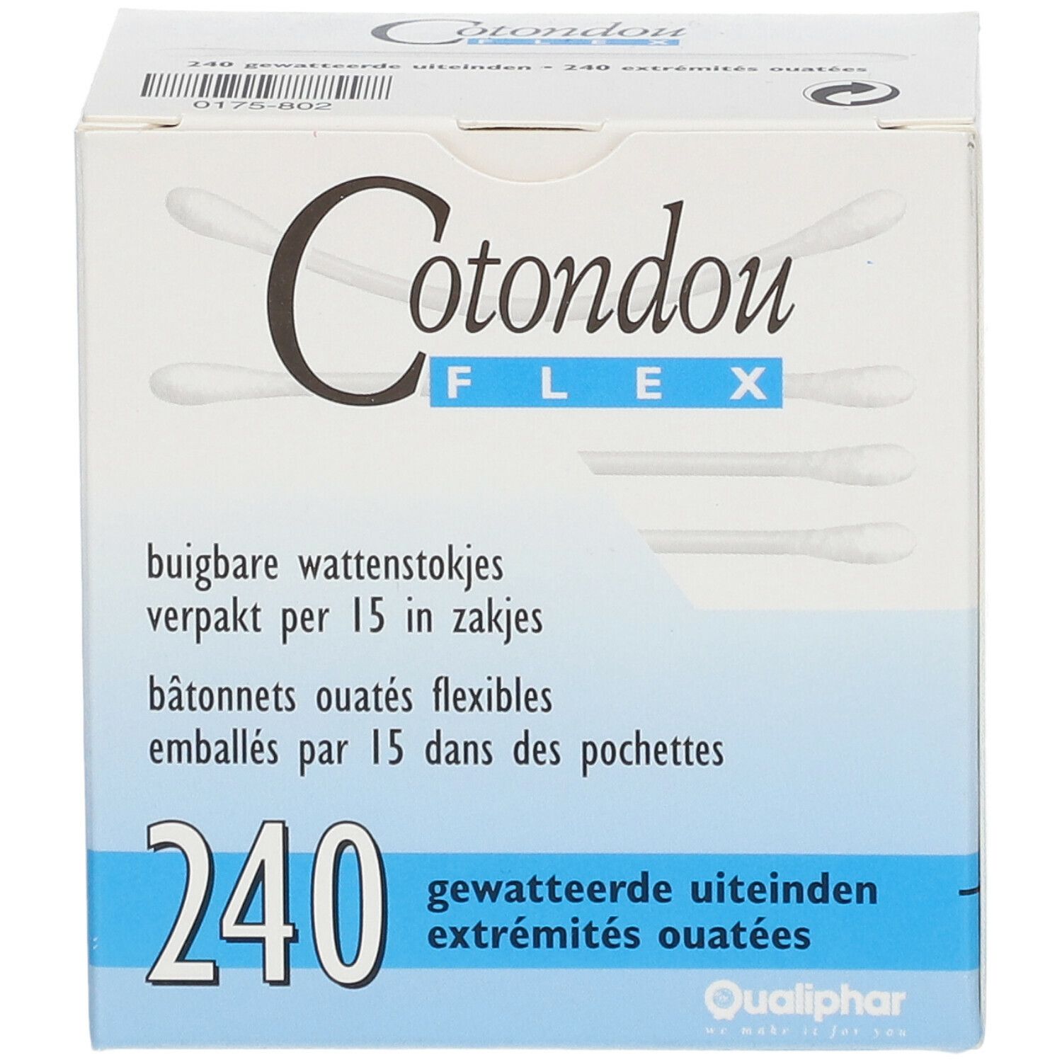 Cotondou Cotton Swab Wood Flexible