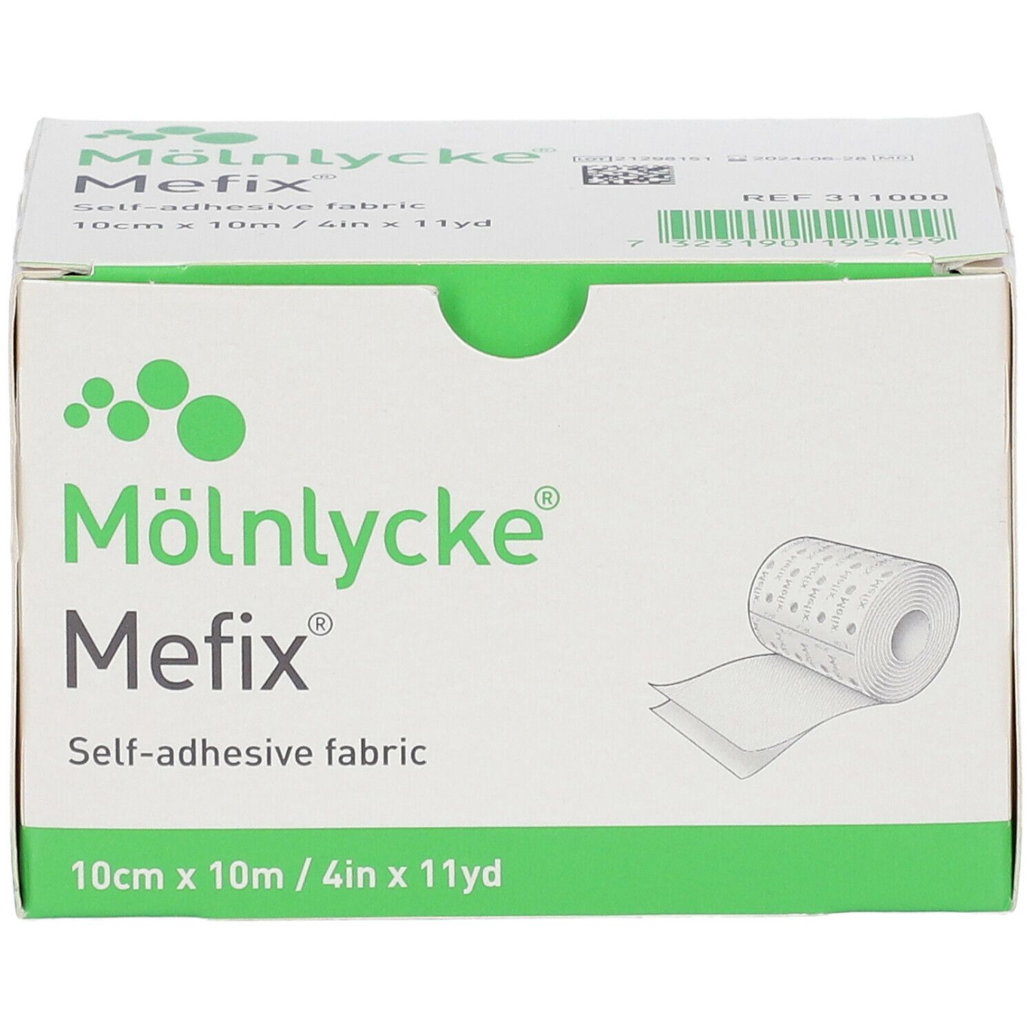 Mölnycke® Mefix® Cerotto di fissaggio autoadesivo 10 cm x 10 m