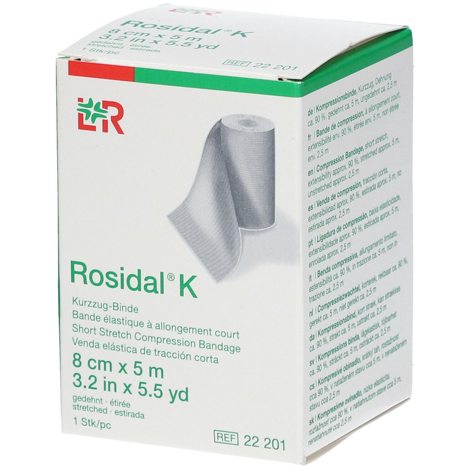 Rosidal® K Benda a Corta Estensione 8 cm x 5 m