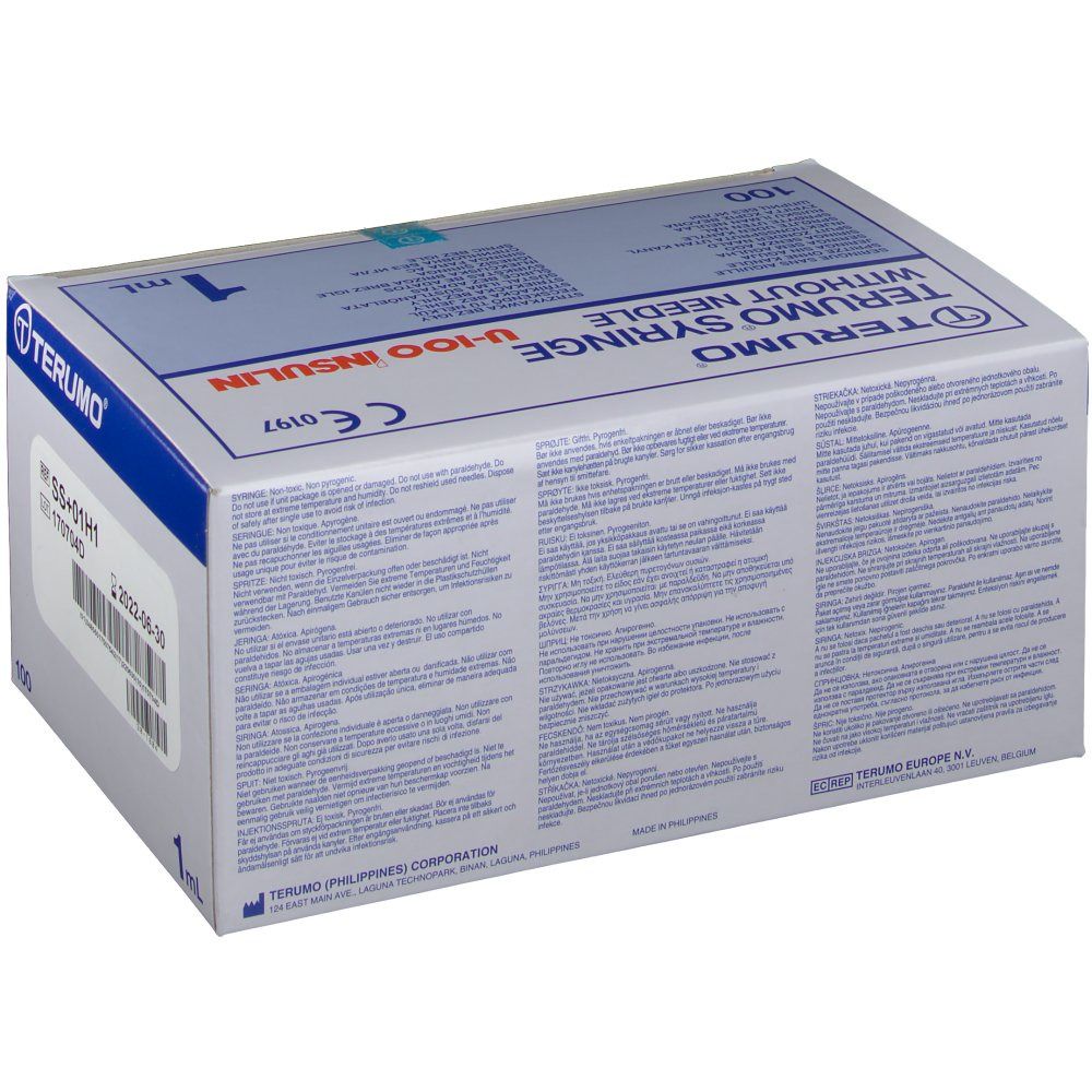 Terumo Disposable Syringe 1Ml Without Needle Ins BS-01H