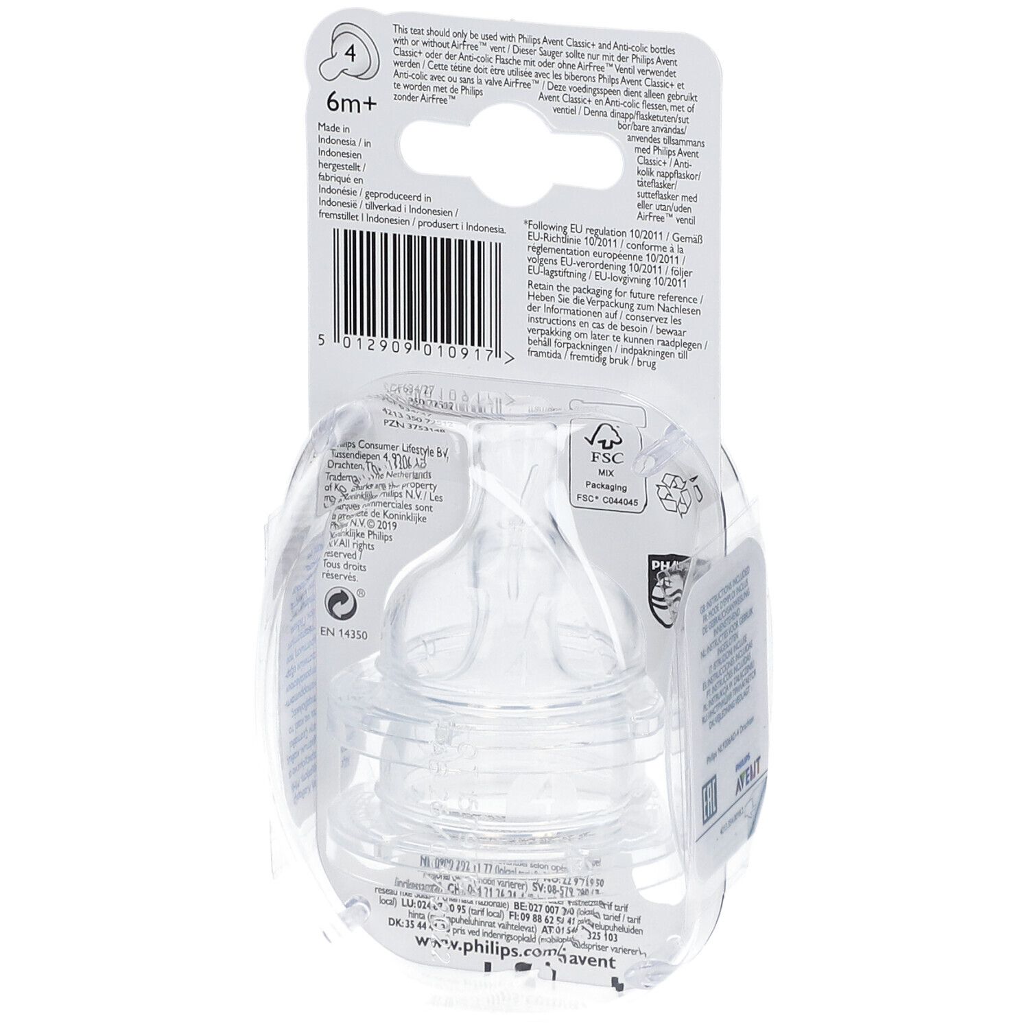 Avent Classic+ Suction Weaning Fast 4 Openings