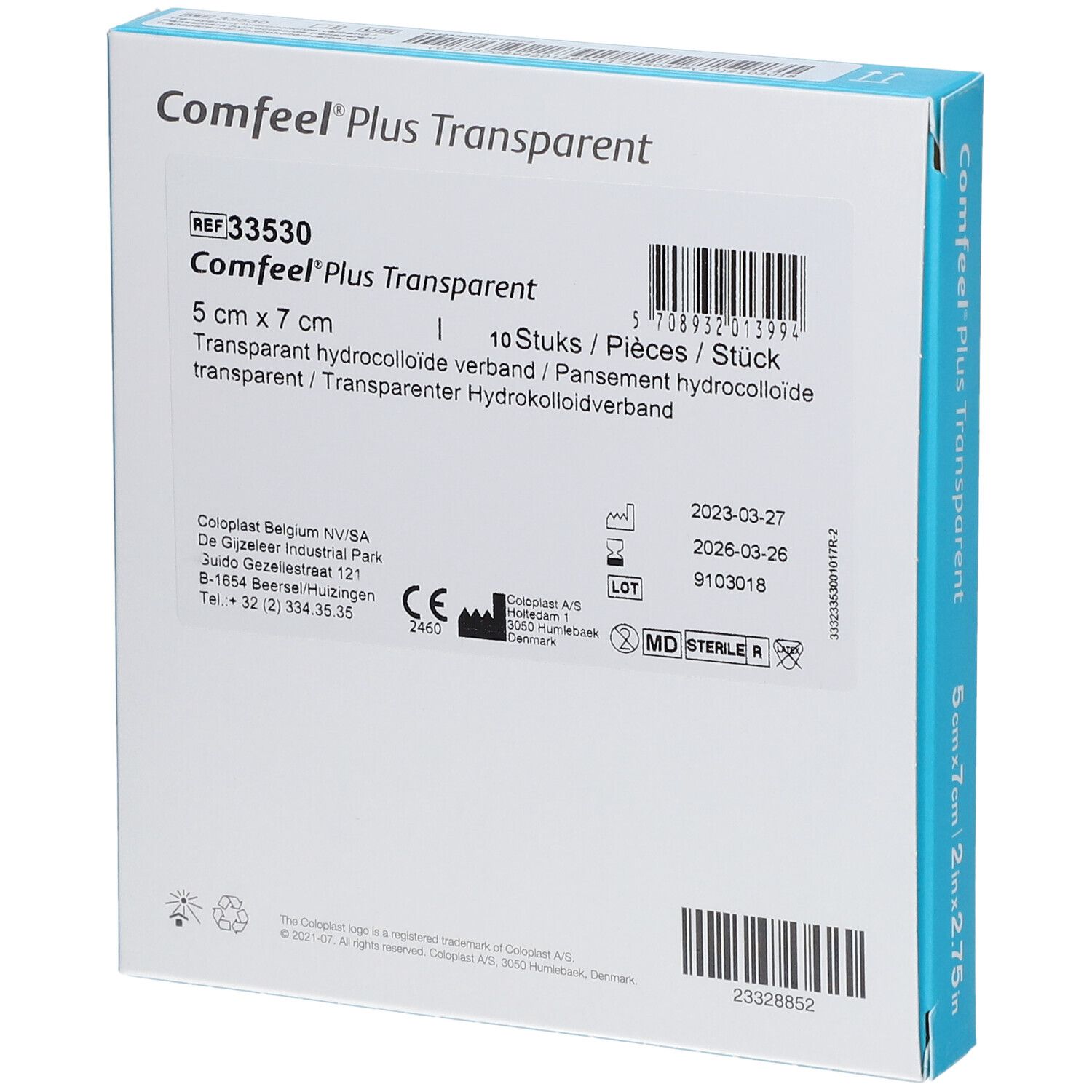 Comfeel Plus Transparant 5X 7 R3530