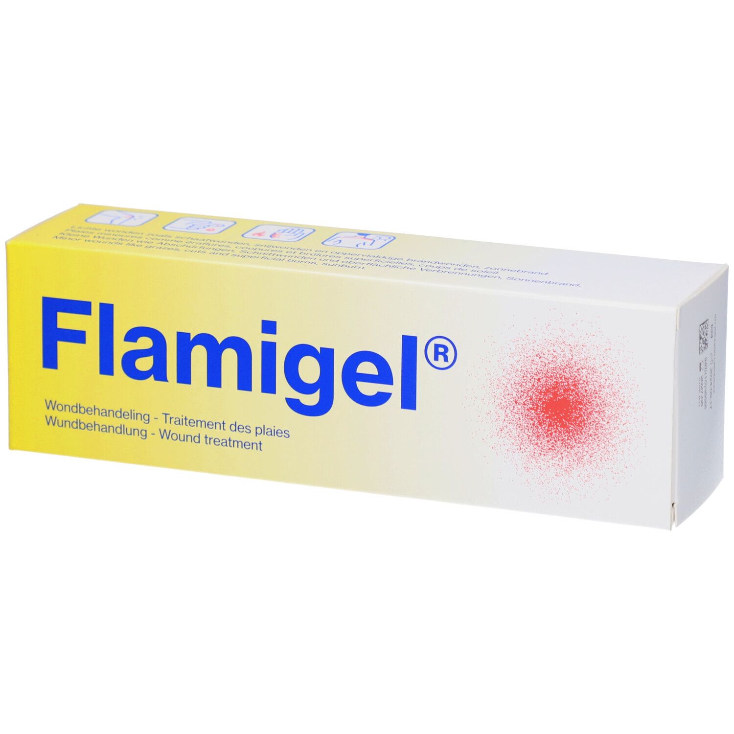Tubo con Flamigel®. Domanda: Taglio minore? Dito con cerotto e ferita.