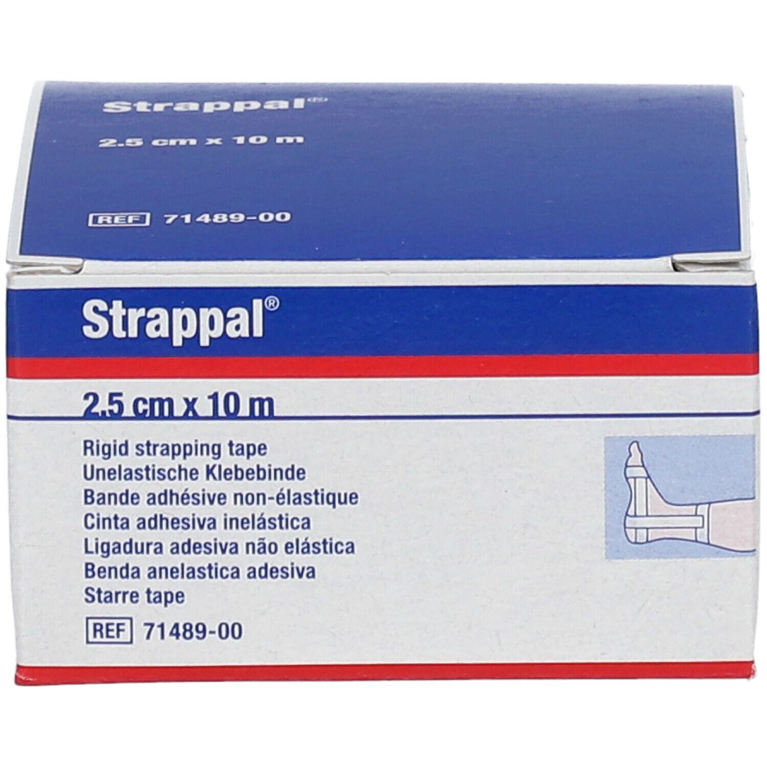 Strappal® Benda Anelastica Adesiva 2,5 cm x 10 m