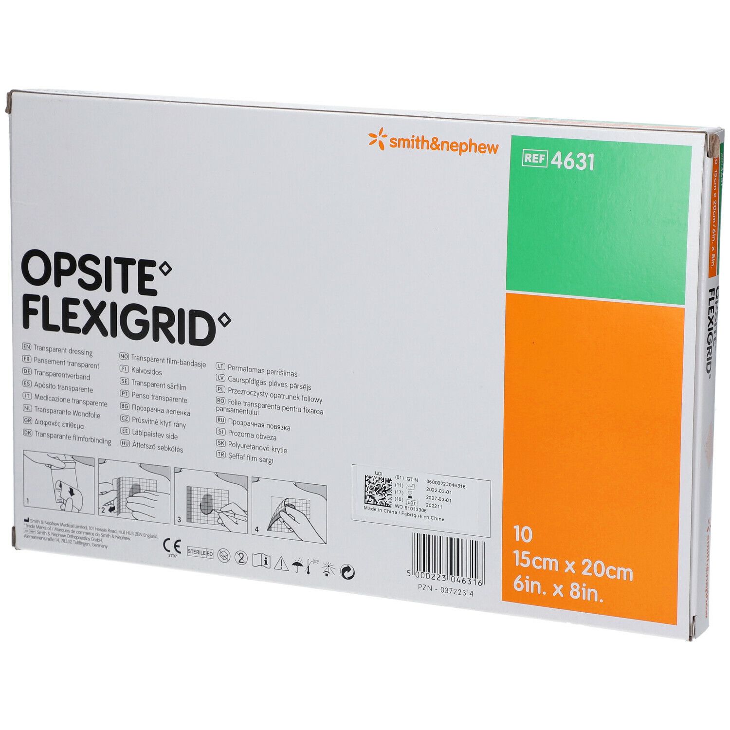 Smith & Nephew OpSite® Flexigrid Medicazione in poliuretano 15 x 20 cm