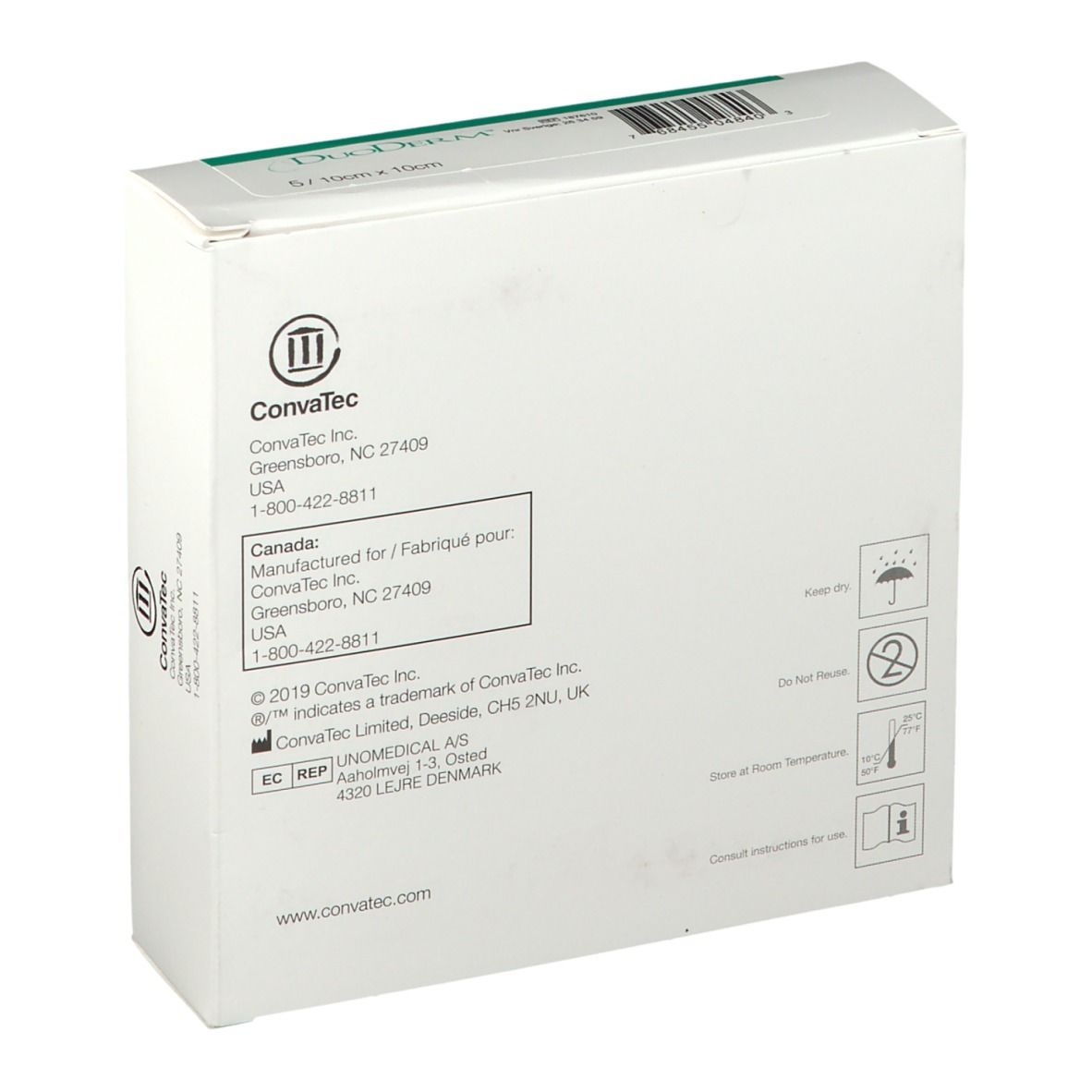 DuoDERM® 10c m x 10 cm