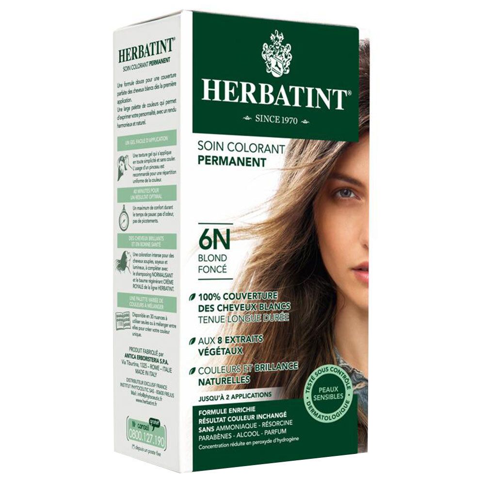 Herbatint Permanent Hair Coloring Dark Blond 6N