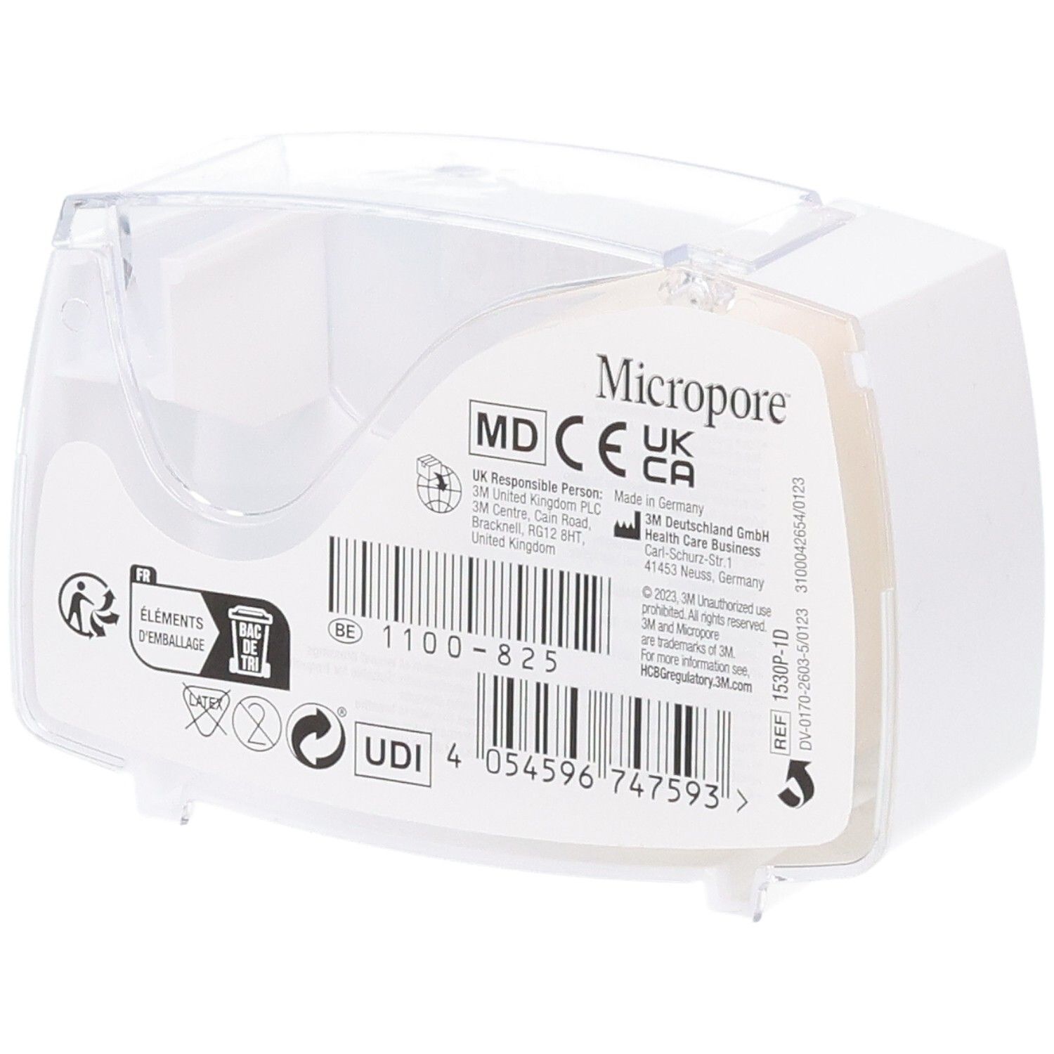 Nastro chirurgico 3M Micropore, 1 rotolo. Marcatura CE e UKCA.