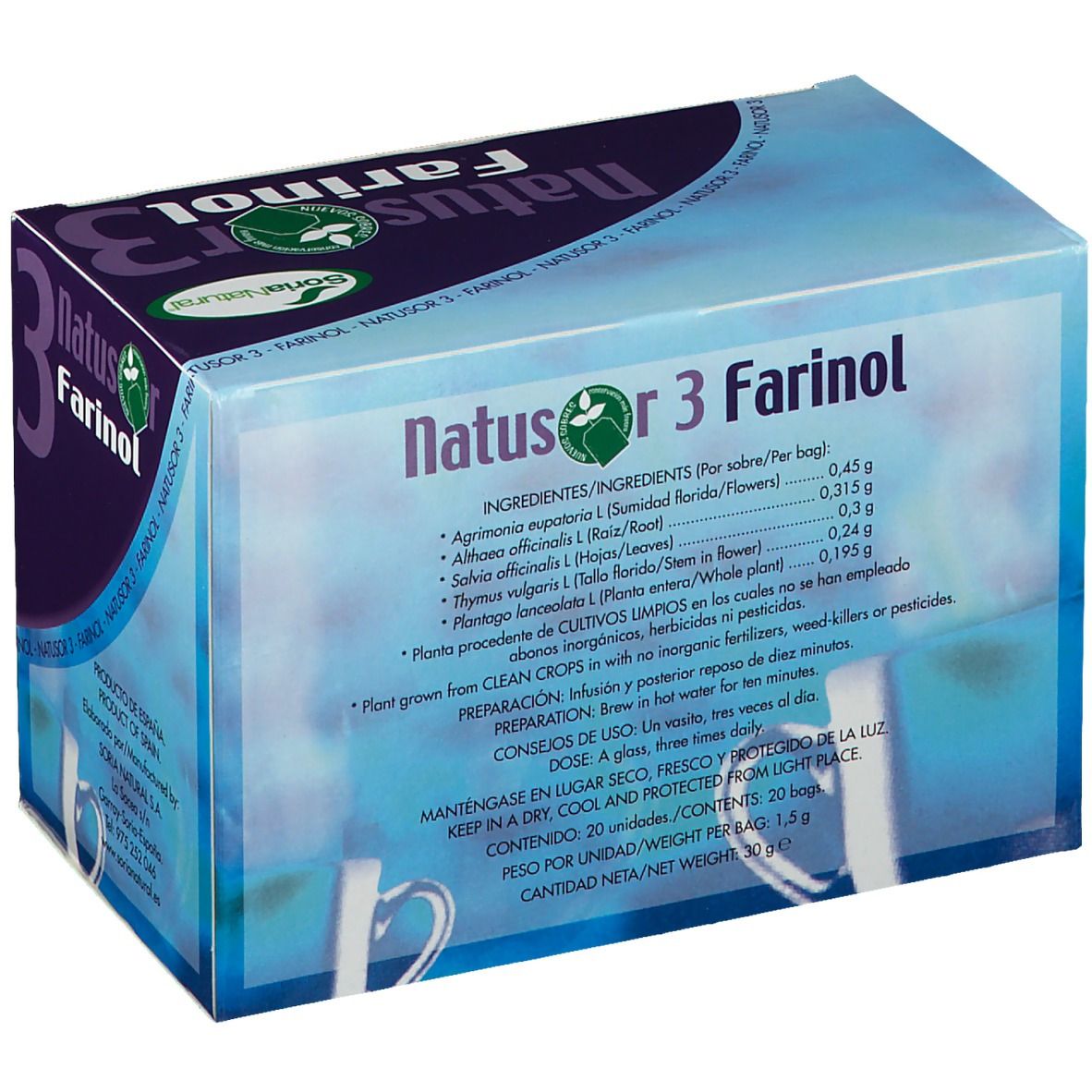 Soria Natural Natusor 3 Farinol Tea