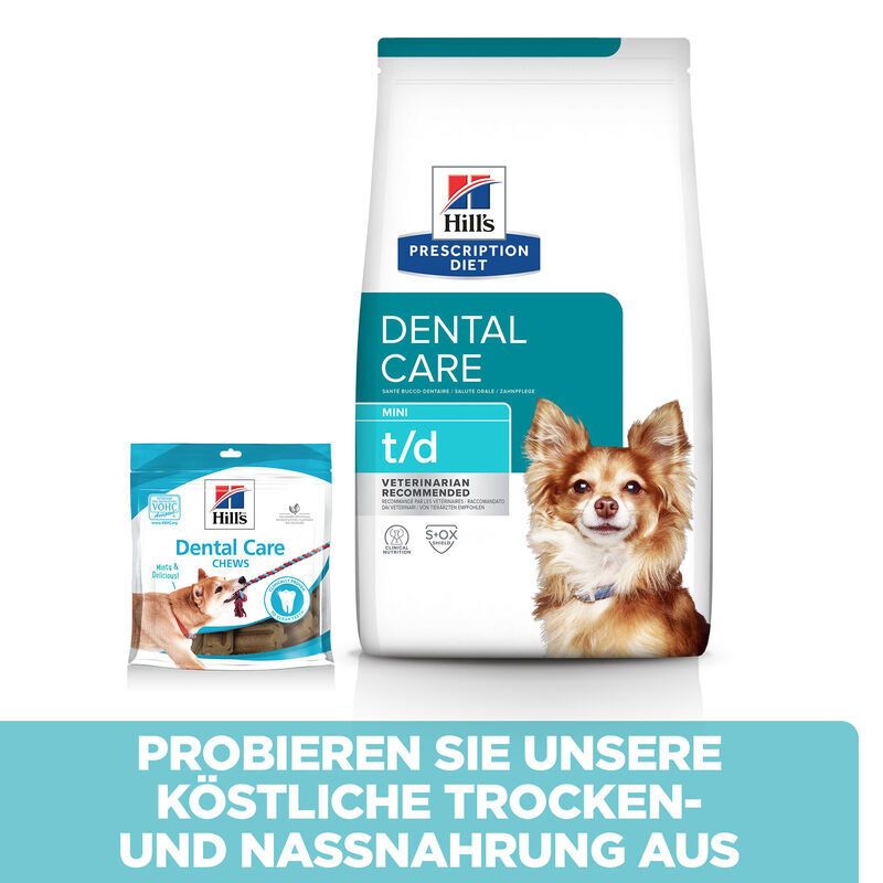 Hill's Prescription Diet t/d Mini Alimento per Cani con Pollo