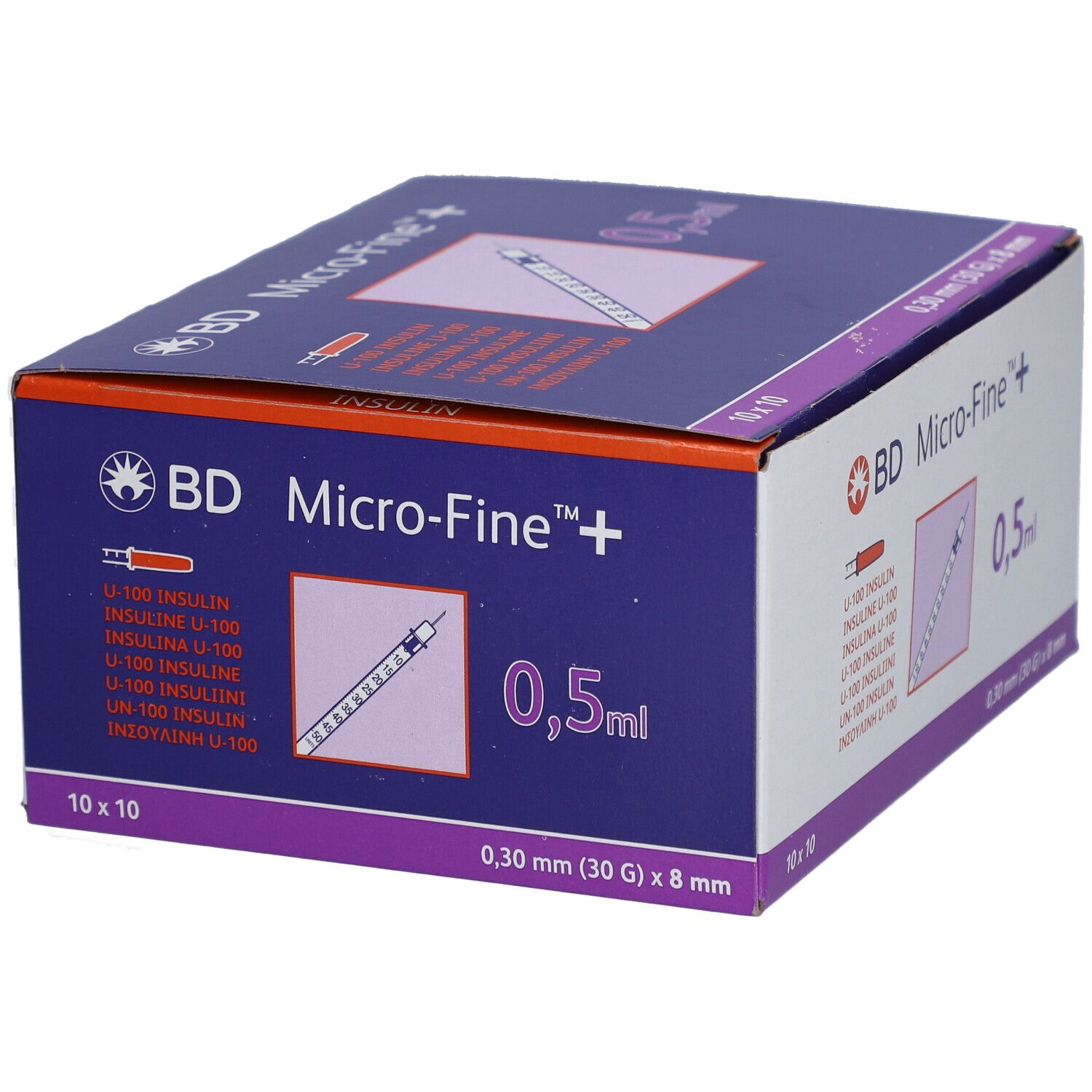 BD Micro-Fine™+ Insulina Siringhe 0,5 ml 0,30 mm (30 g) x 8 mm