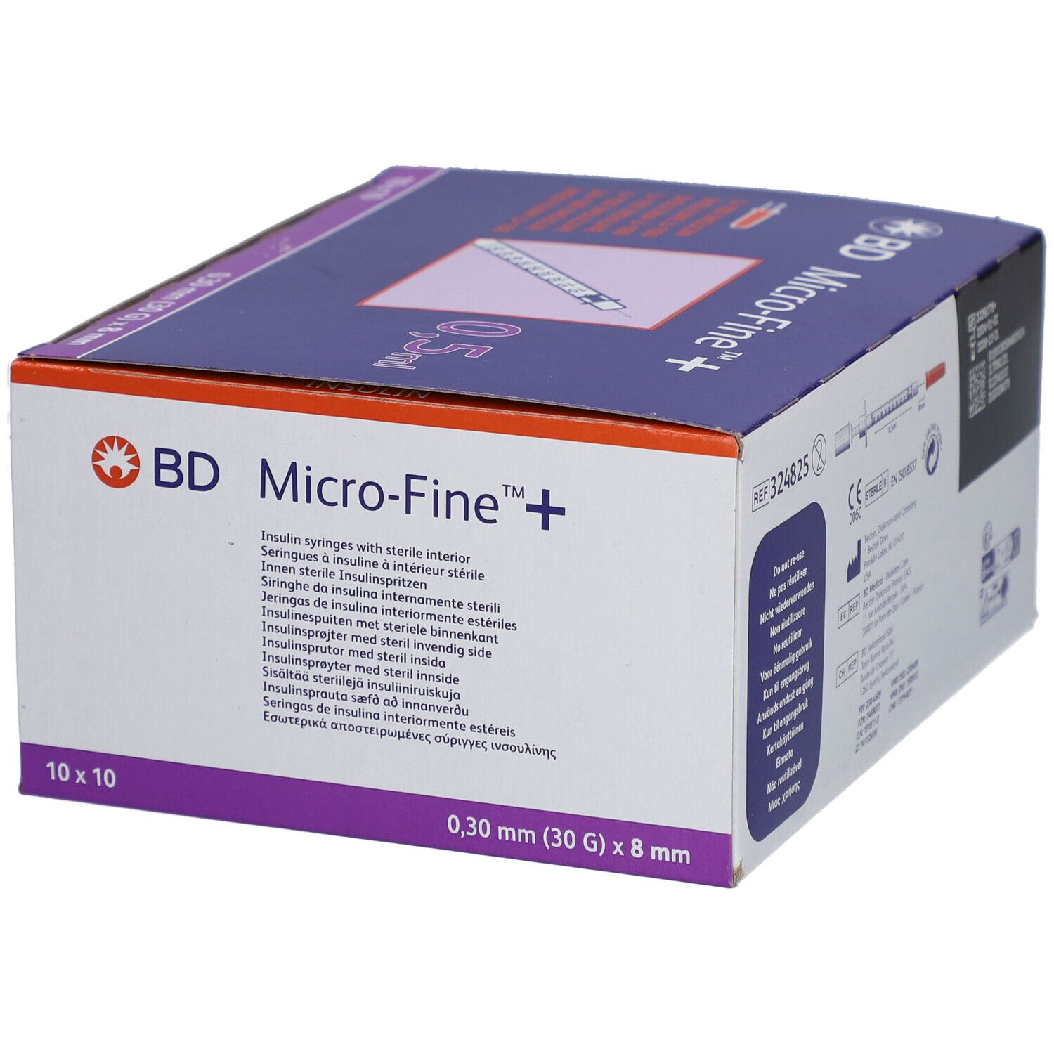 BD Micro-Fine™+ Insulina Siringhe 0,5 ml 0,30 mm (30 g) x 8 mm