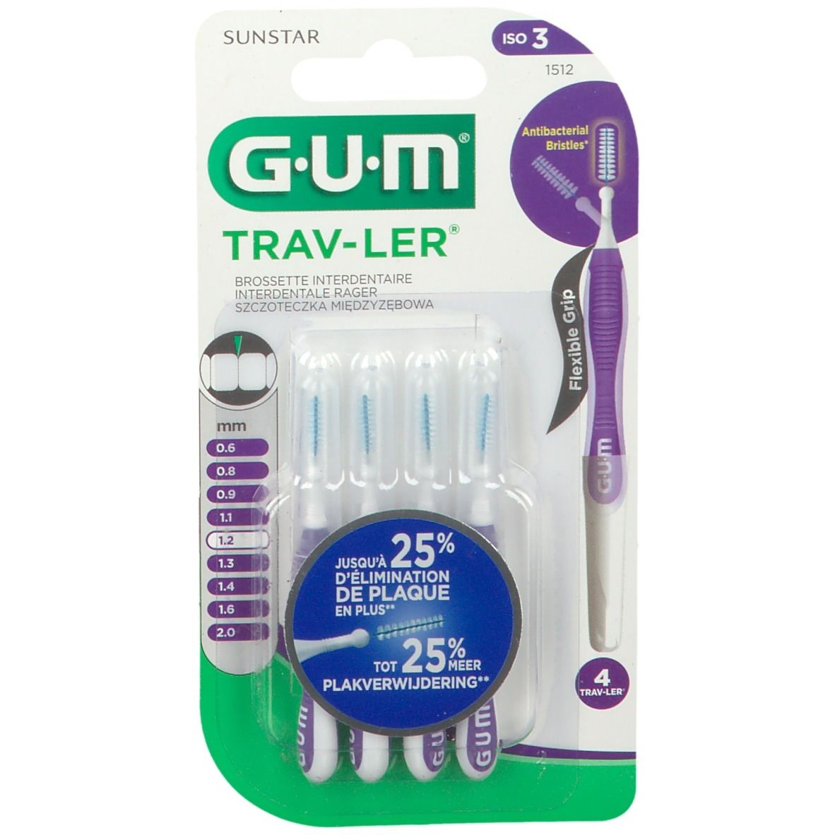 Gum® Trav-ler Scovolino 1,2 mm ISO 3