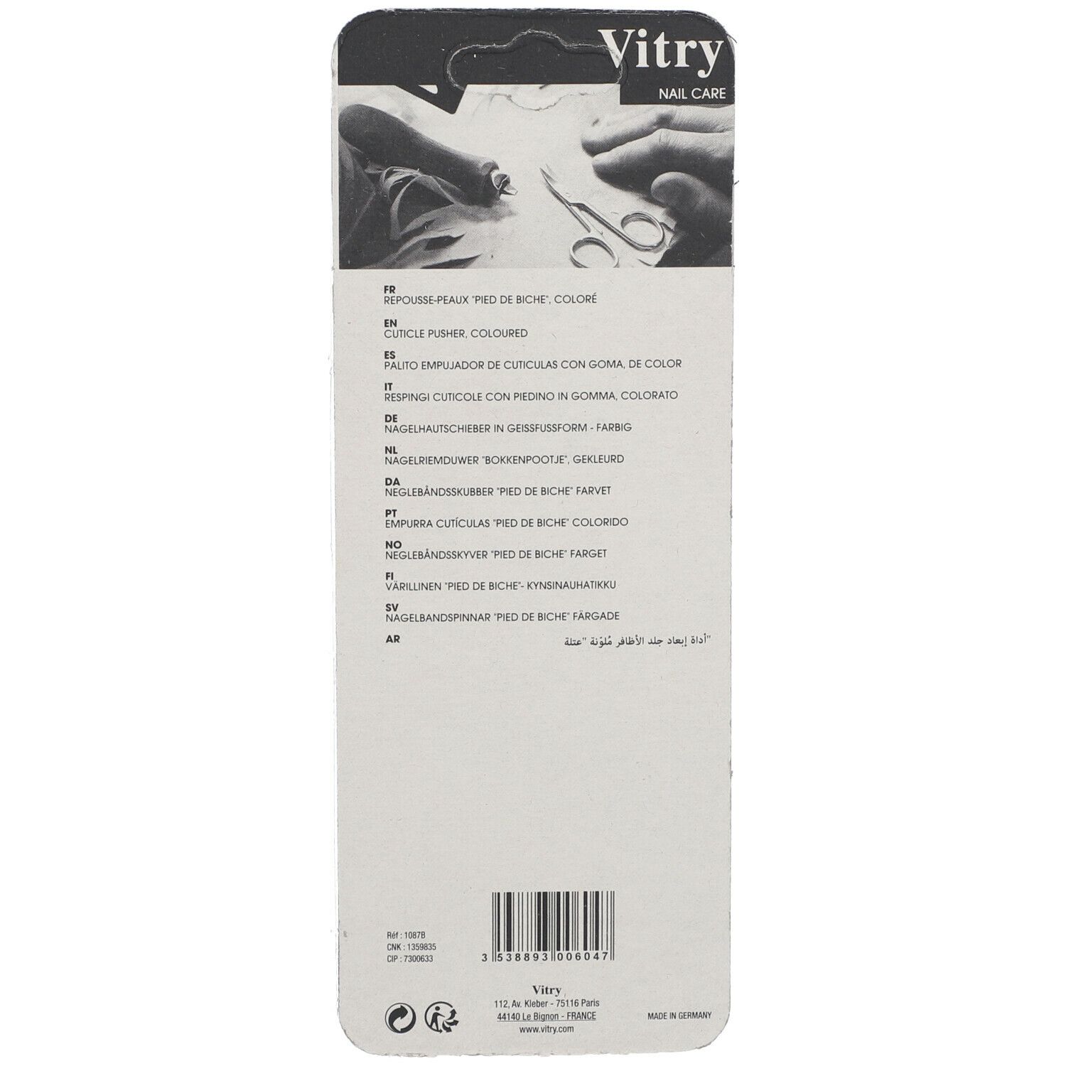Vitry Classic Scribbles Pusher Haaks 1087B