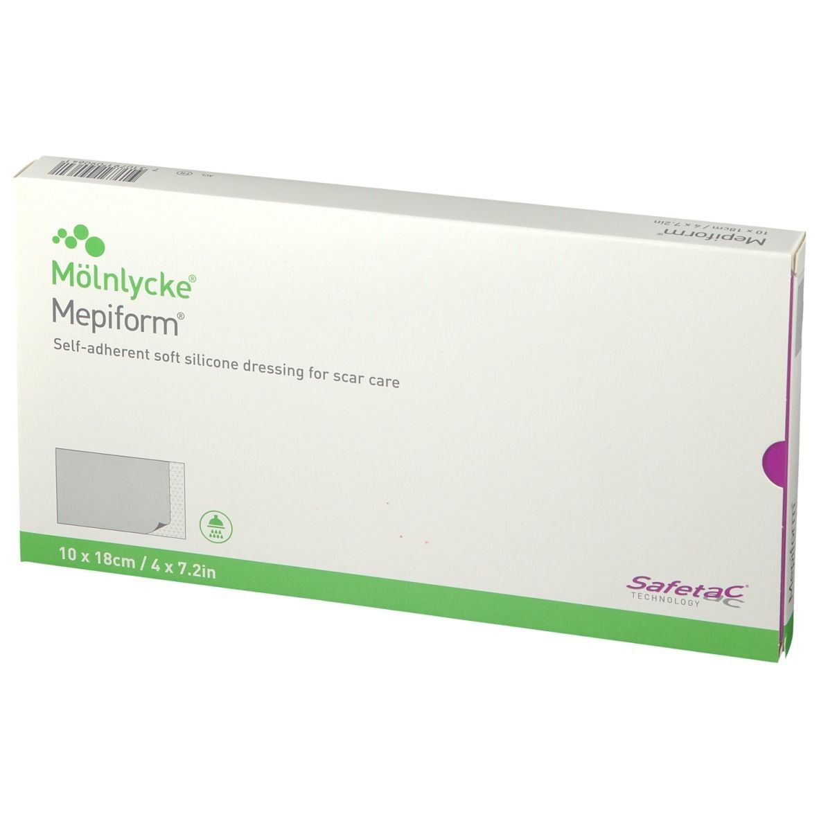 Mölnlycke® Mepiform® Medicazione Autoaderente 10 x 18 cm