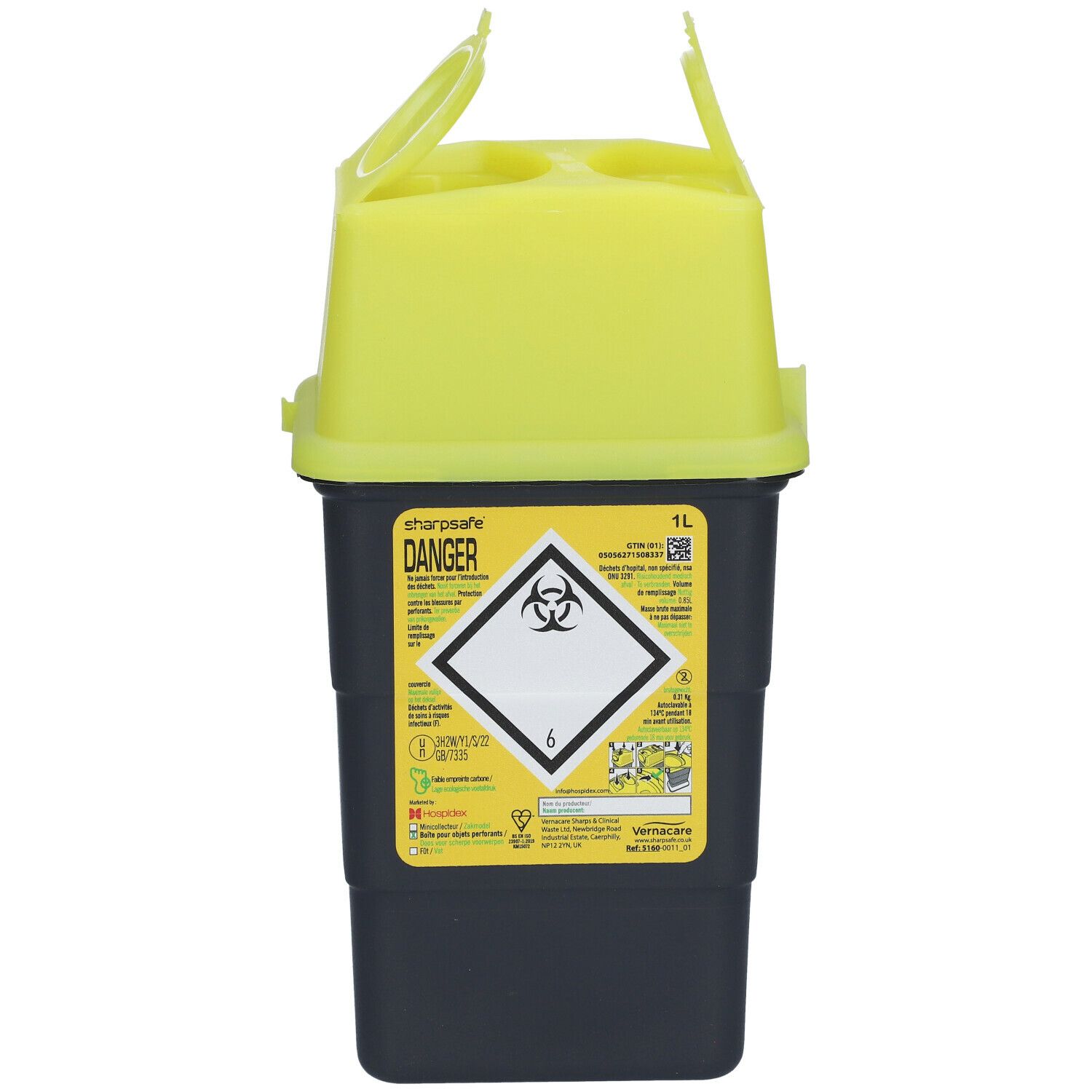 Sharpsafe Sharps Container 1L