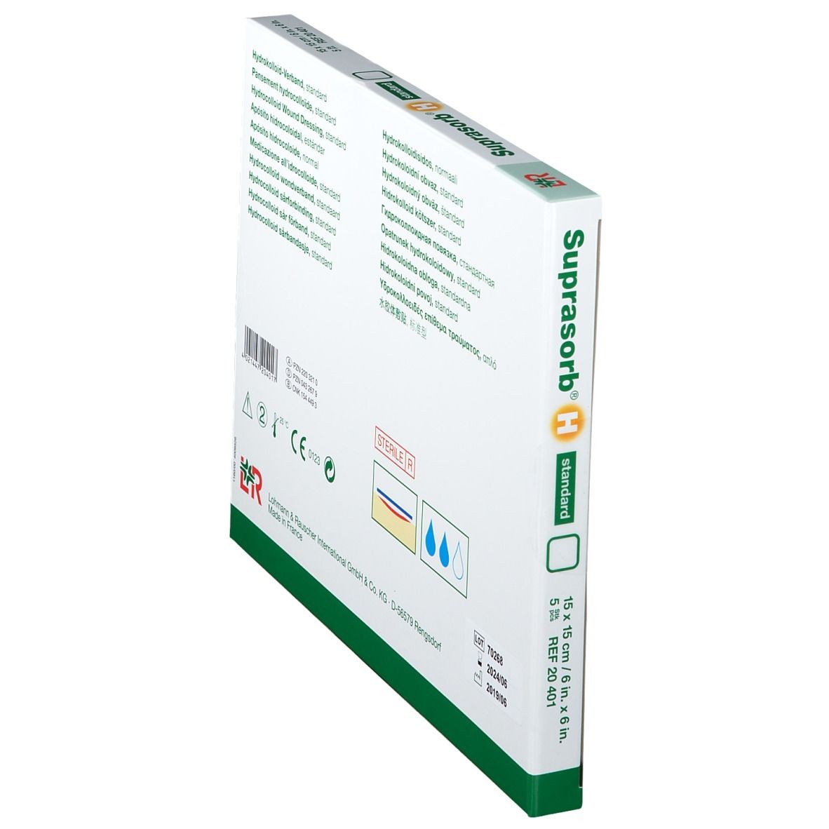 Suprasorb® H Medicazione idrocolloidale standard 15 cm x 15 cm
